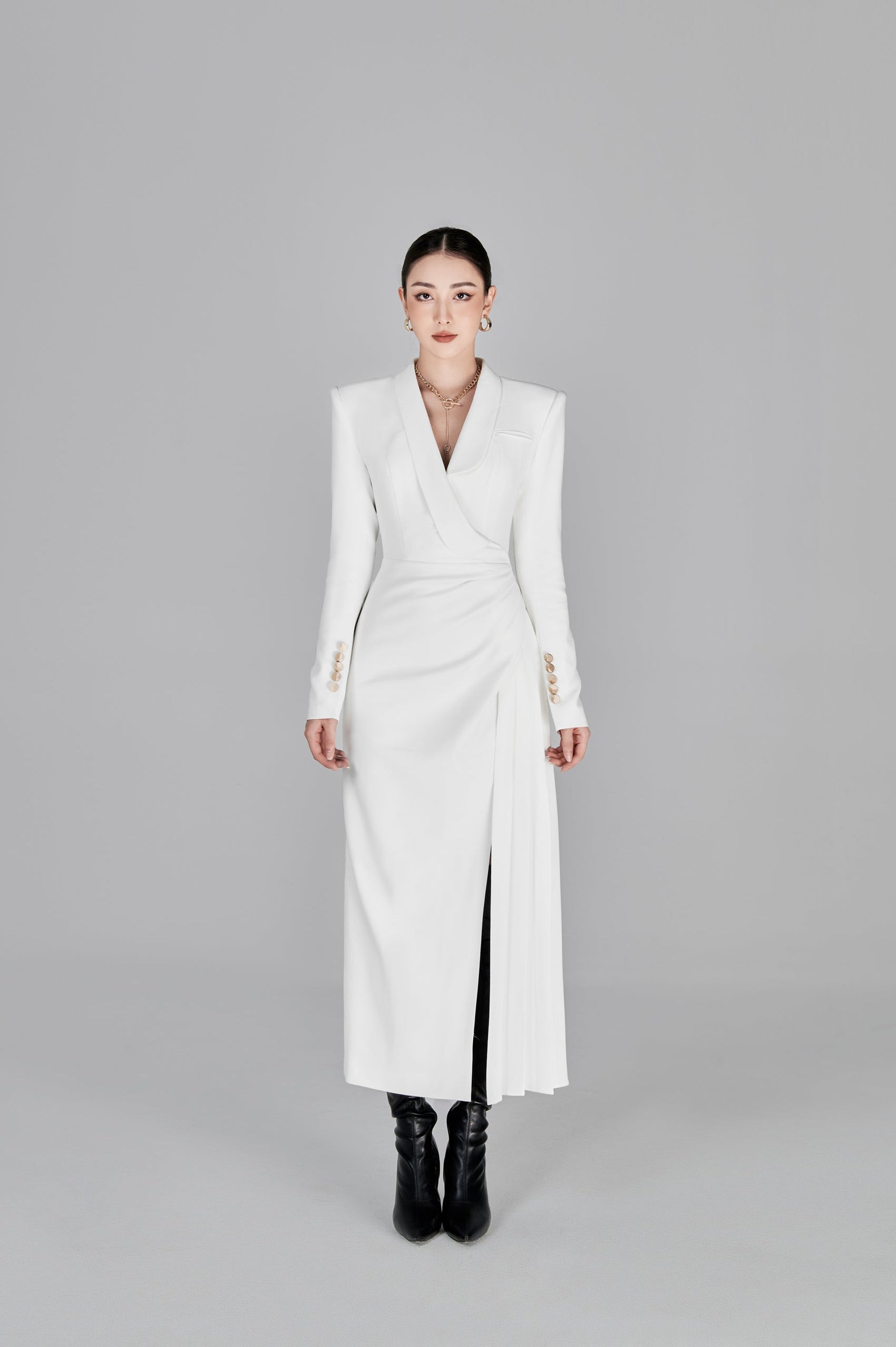 Rosanna Asymetrical Draping Dress