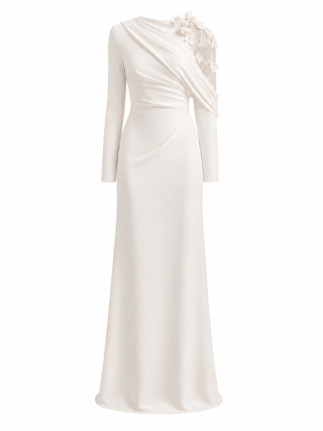 Lace Halo Midi in Cream