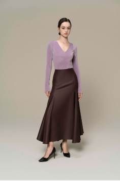Double Knit Crepe Set with Skirt