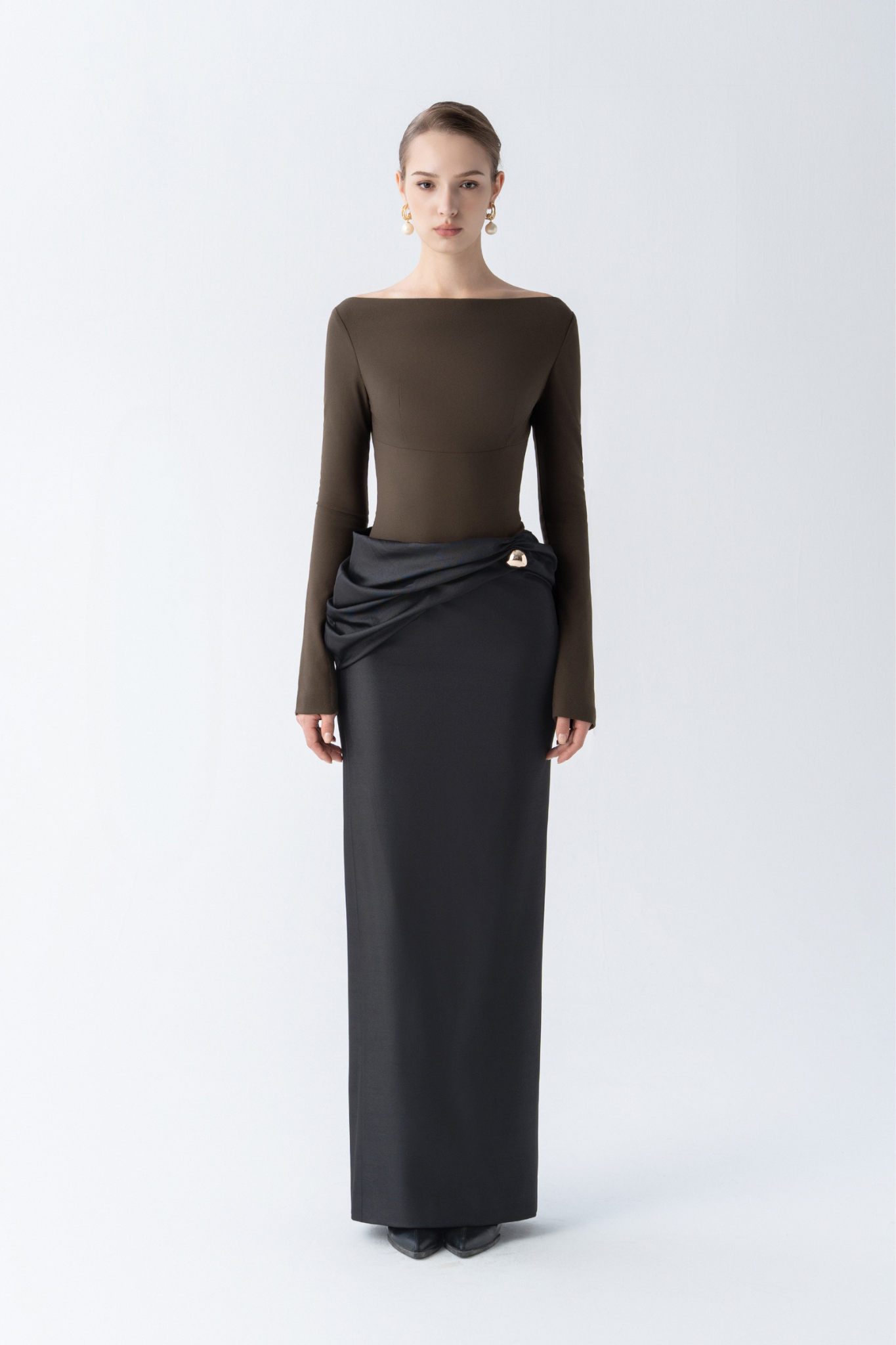 Lustre Knot Pencil Dress