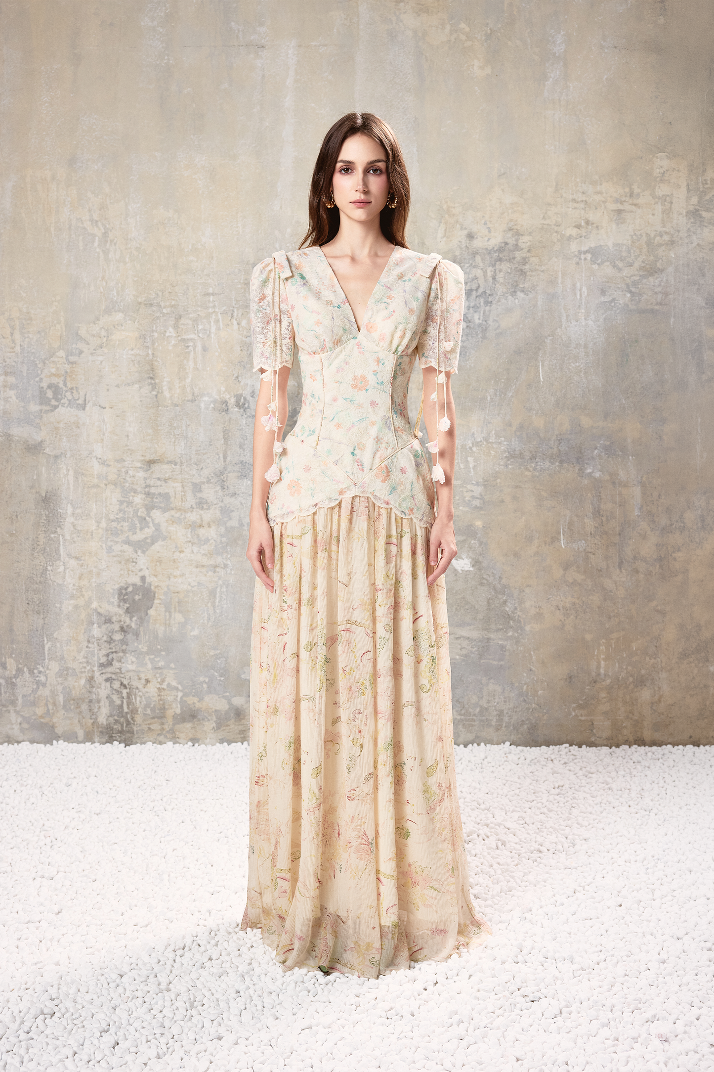 Floral Corset Maxi Dress
