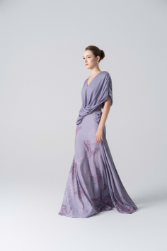 Amethyst Glow Fishtail Dress