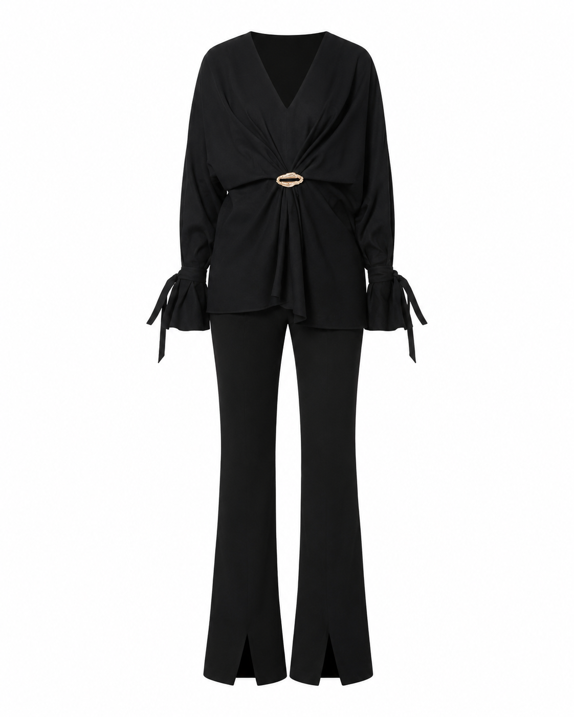Ring-Gathered Draped Top Full Set
