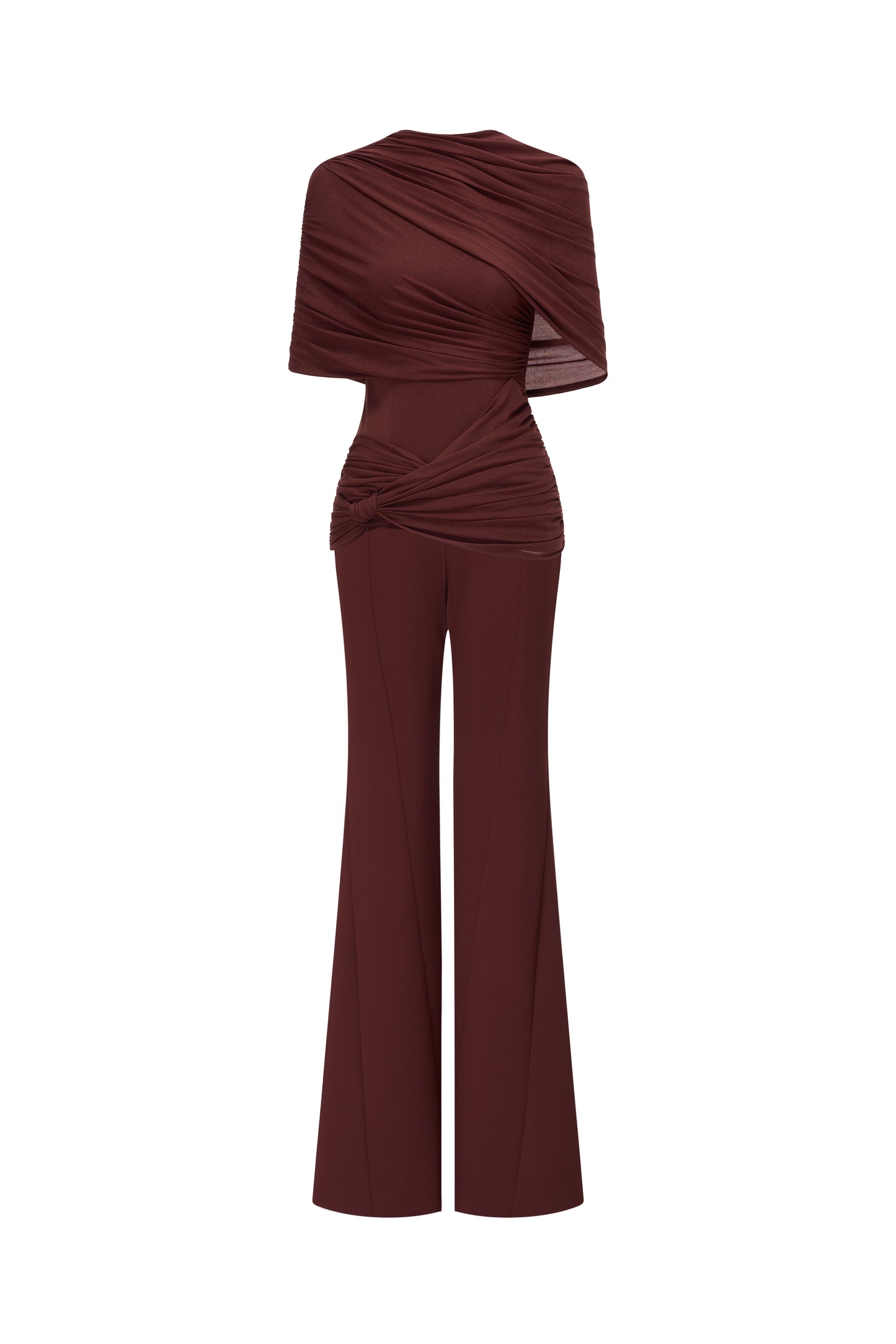 Rum Asymmetric Draped Set