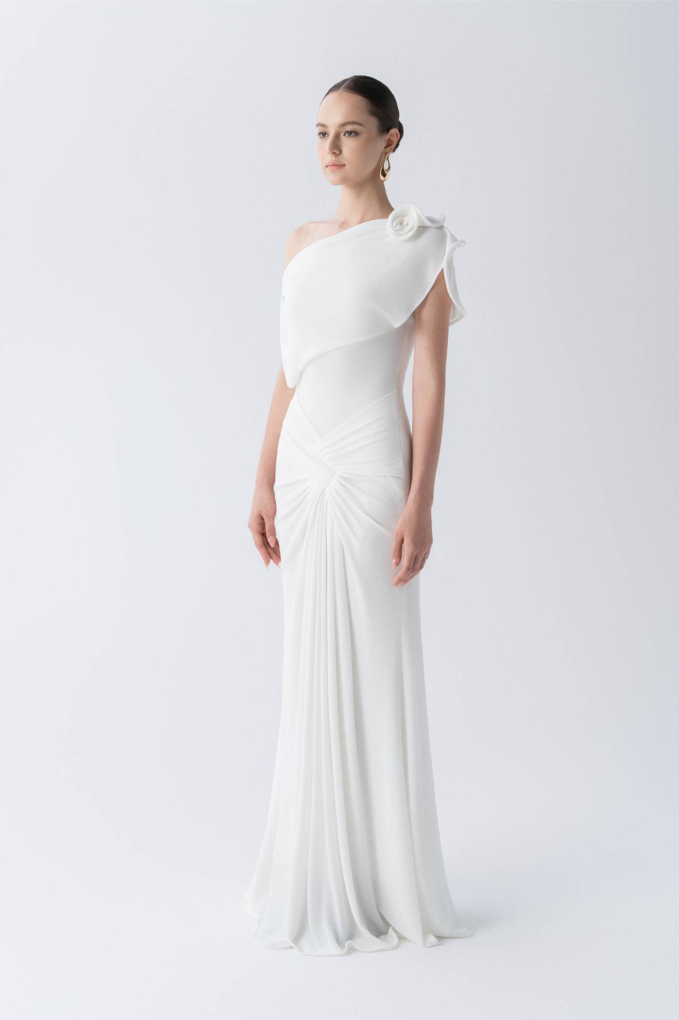 Orchid Drape Gown