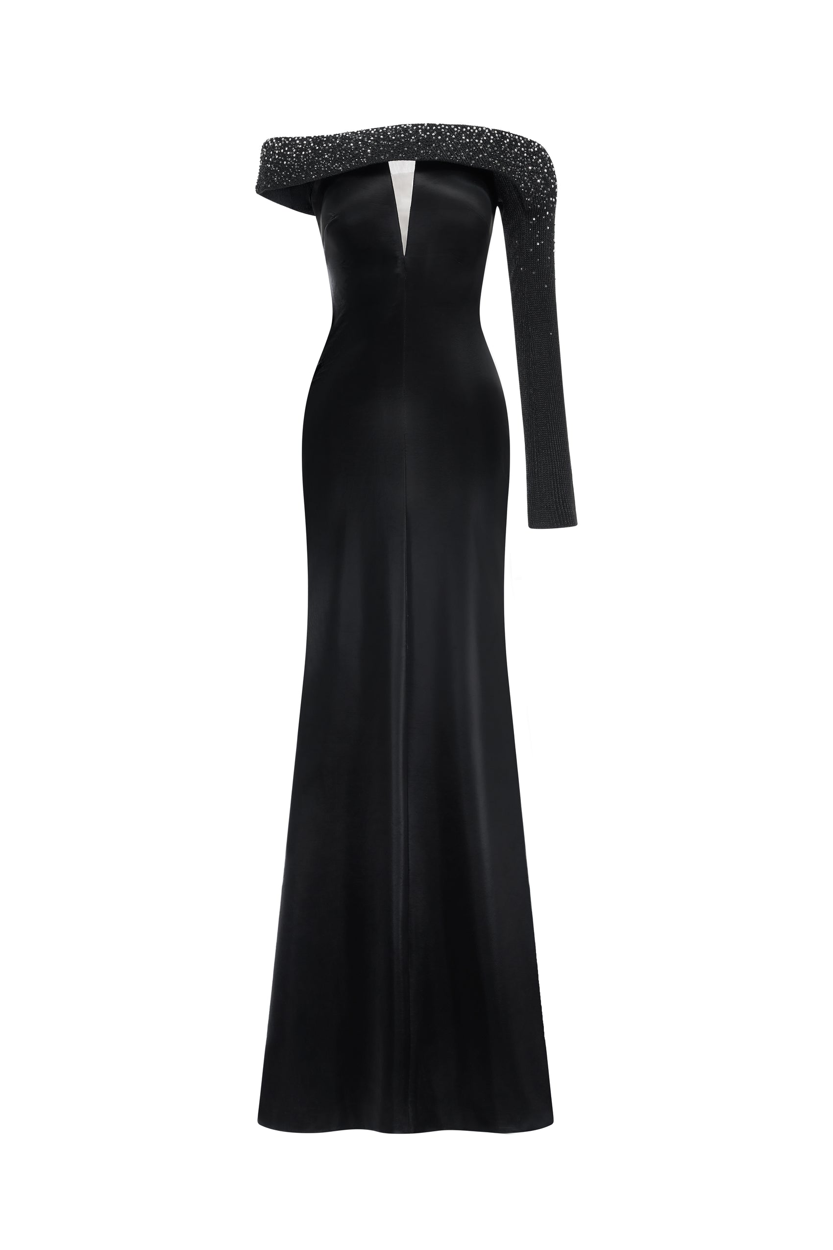 Asymmetric Mermaid Evening Gown