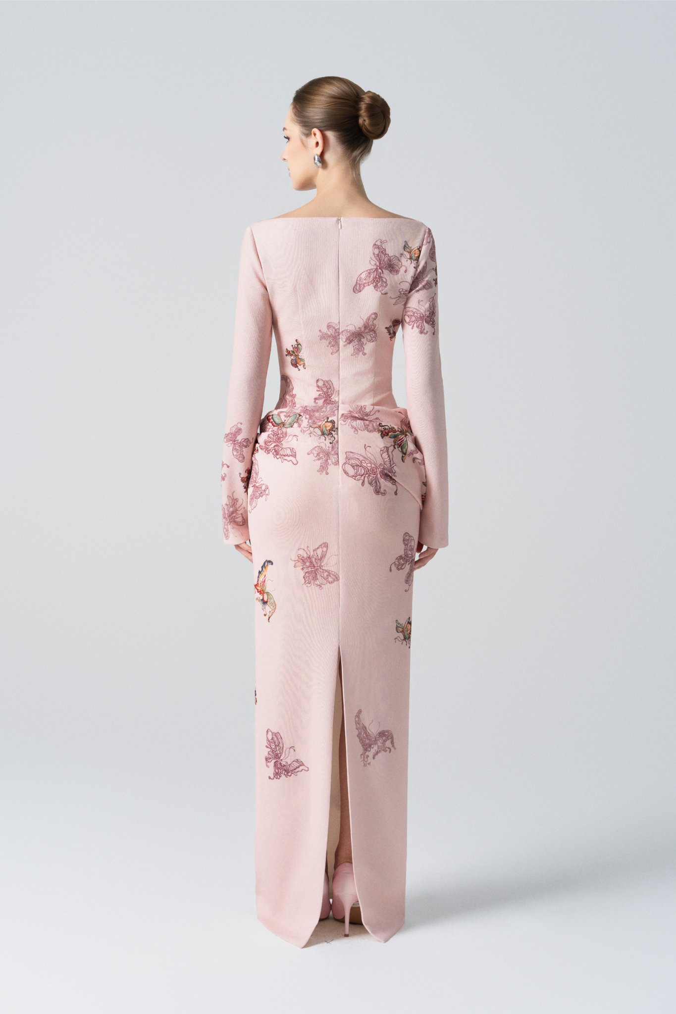 Butterfly Veil Pencil Dress