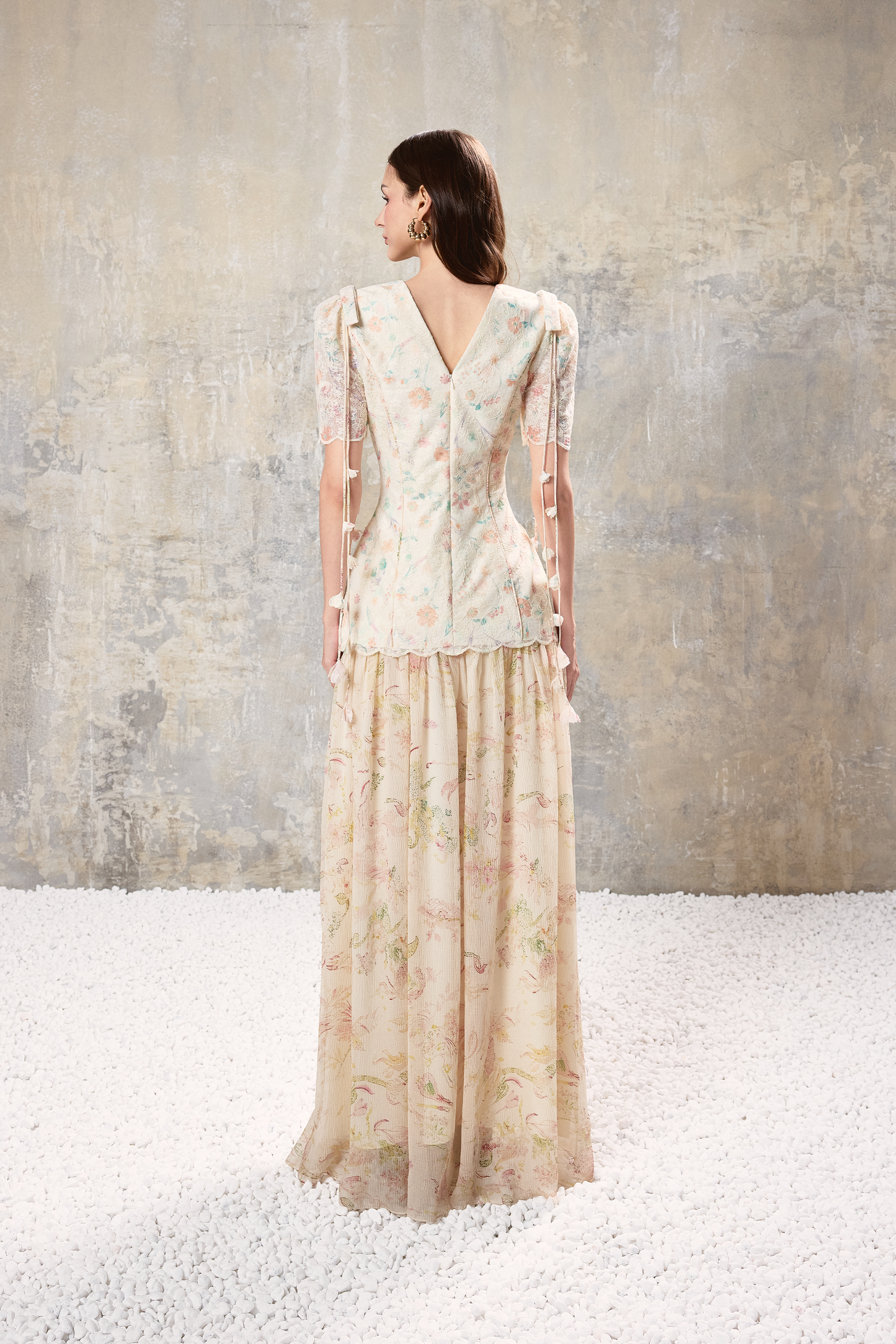 Floral Corset Maxi Dress
