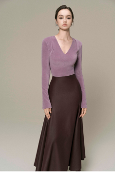 Double Knit Crepe Set with Skirt
