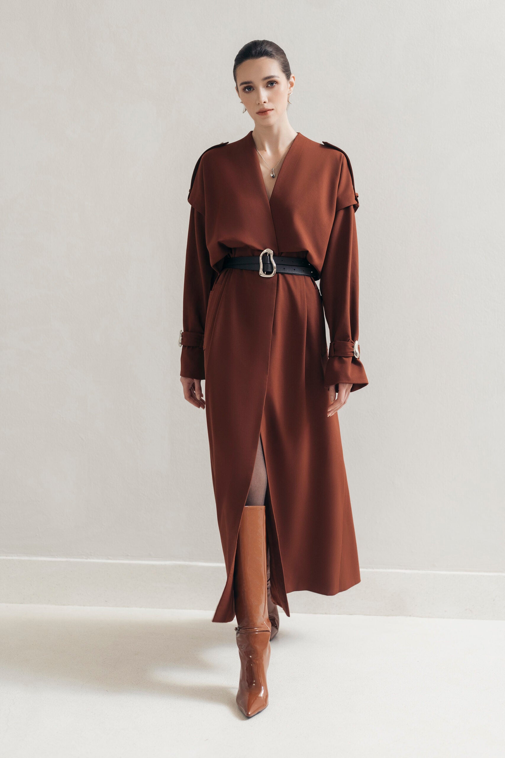 Orange Charm Trench image 1