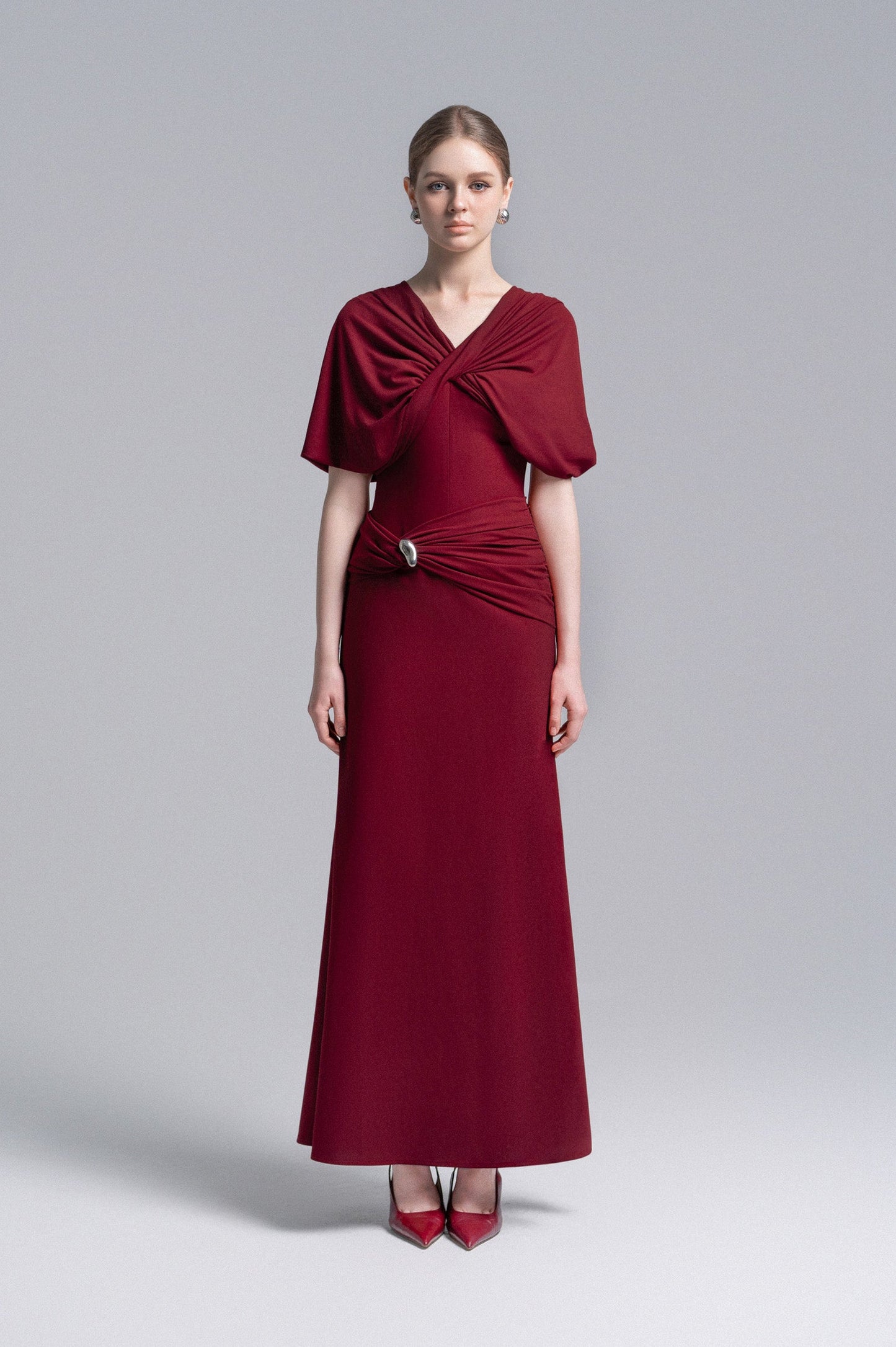 Twisted Bodice Metal Ring Dress image 0