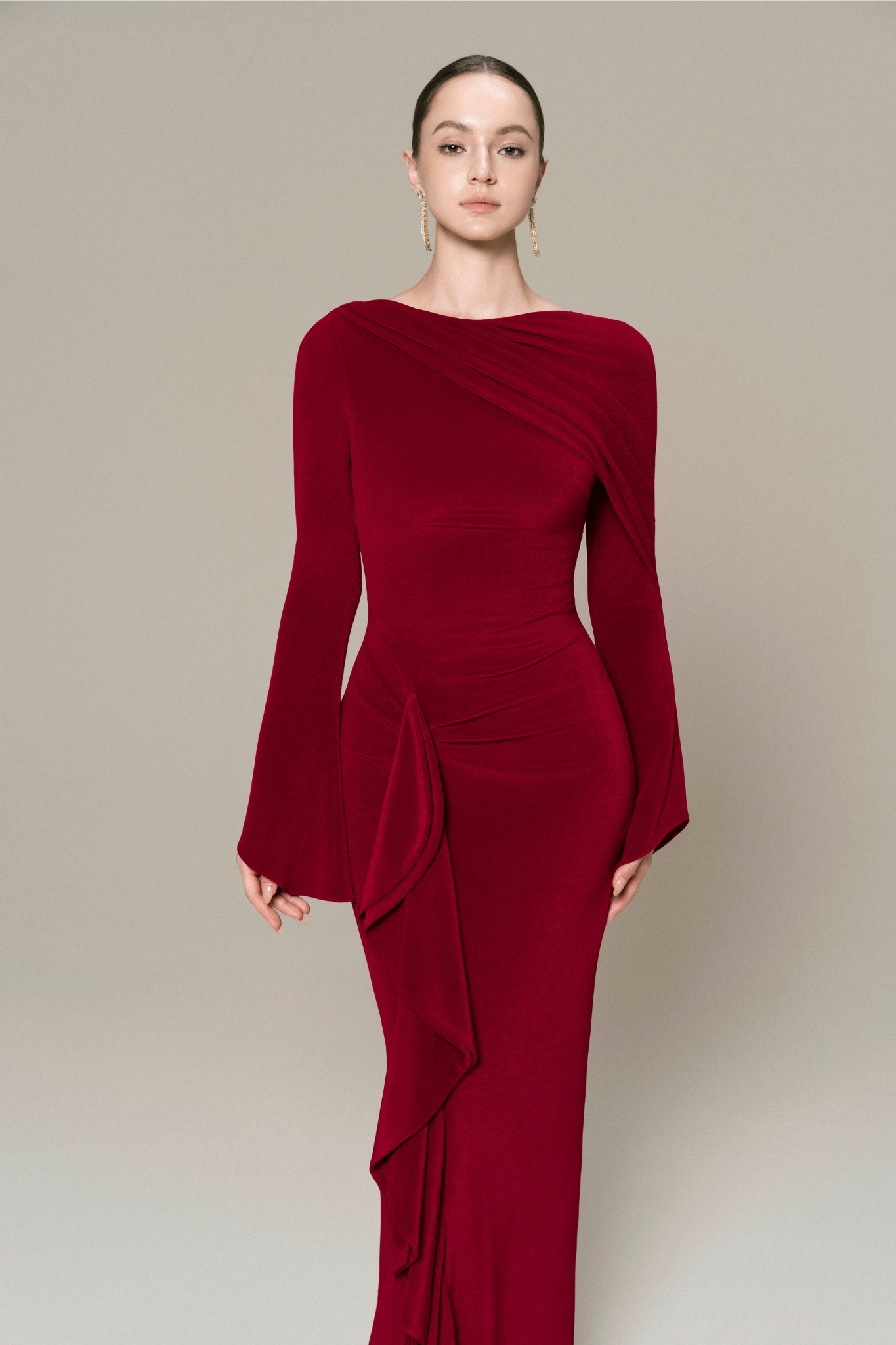 Starlit Ruffle Gown