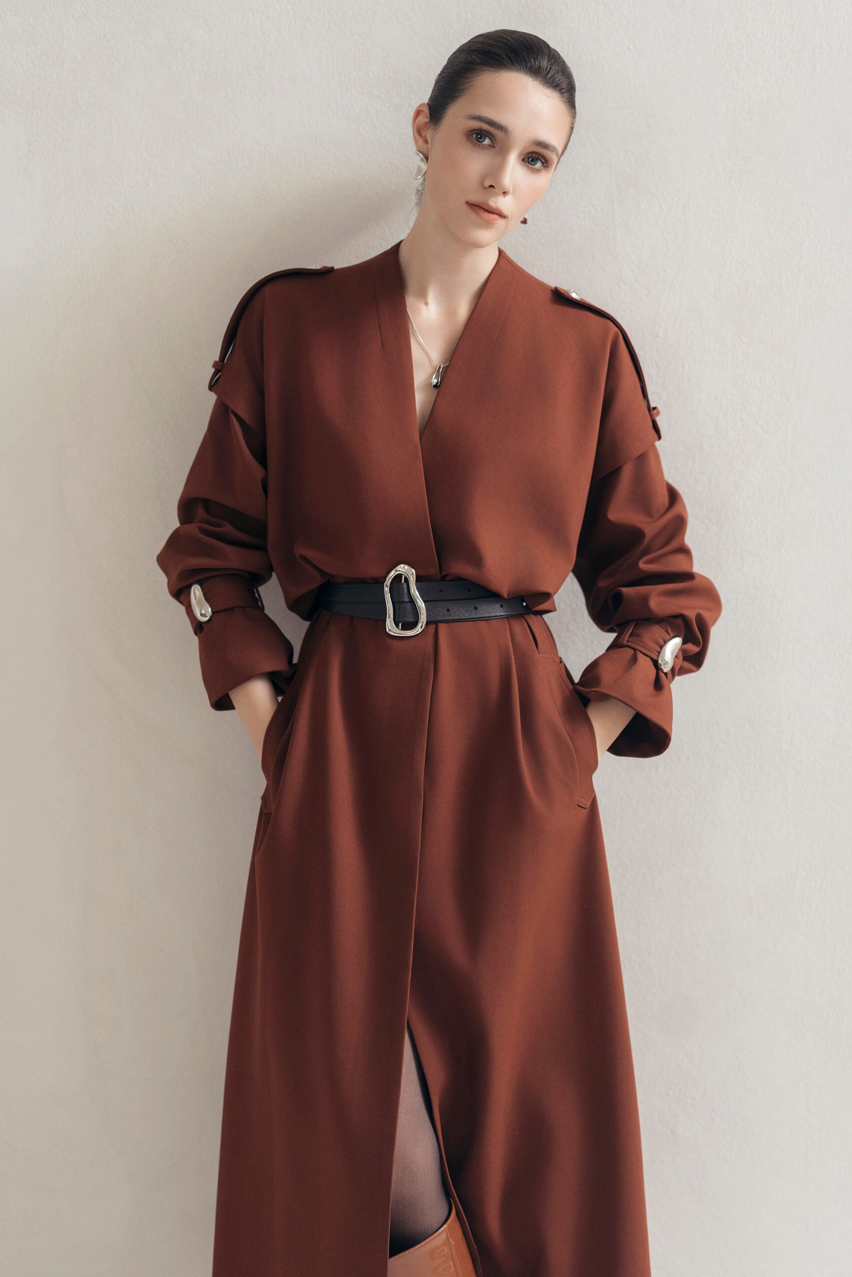Orange Charm Trench image 2