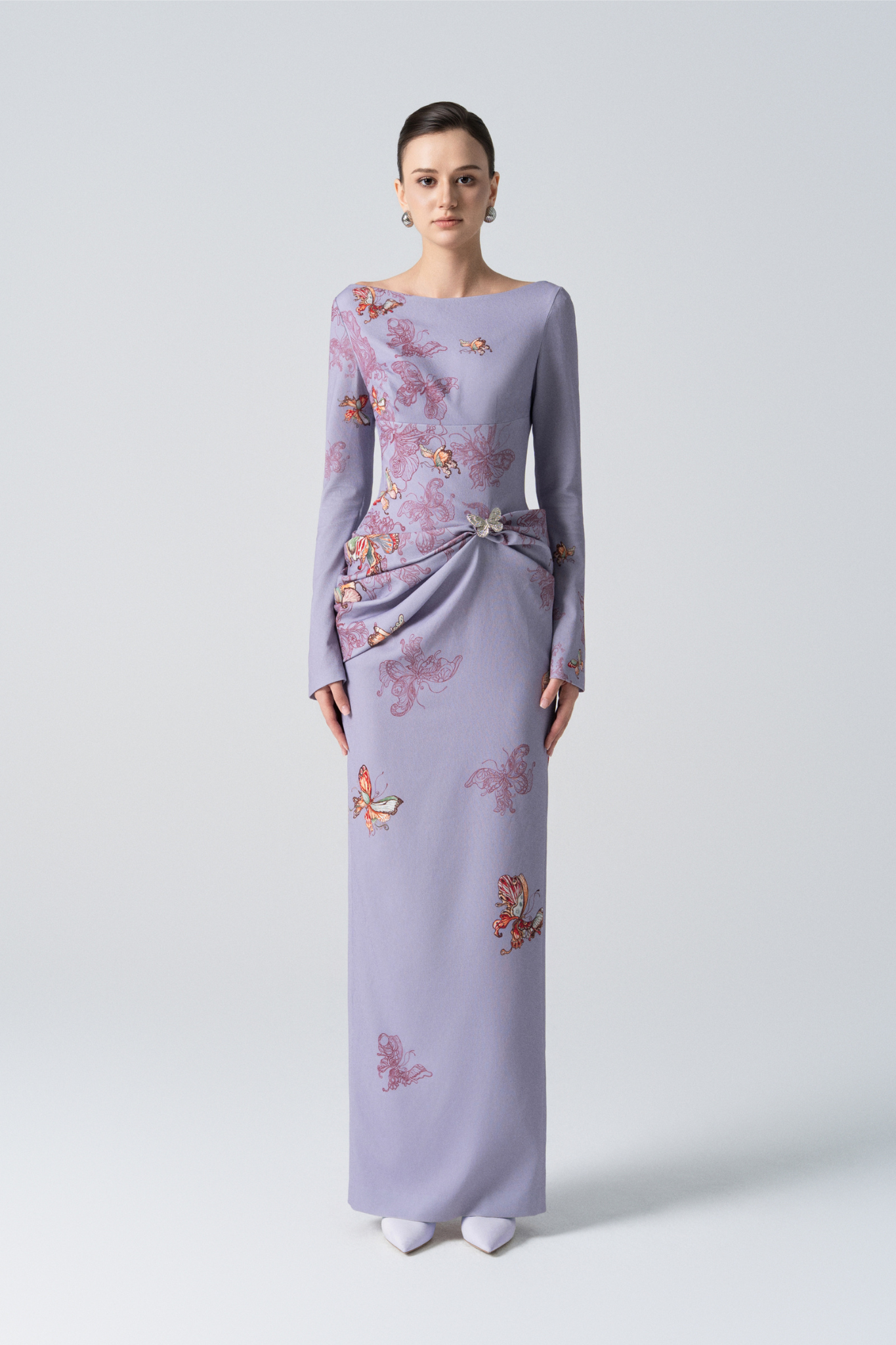 Butterfly Veil Pencil Dress