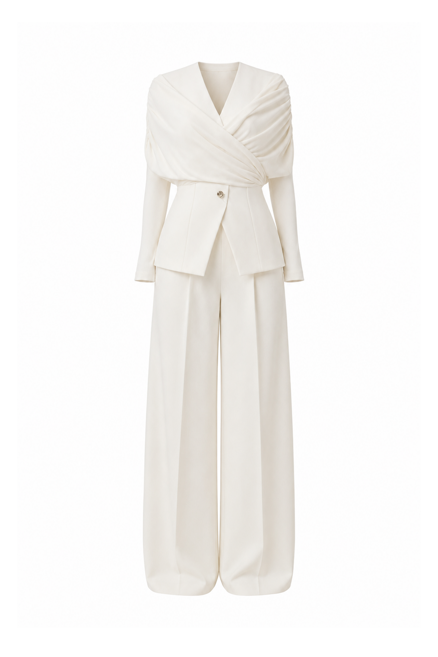 Stillness Cream Set (Blazer & Trousers)