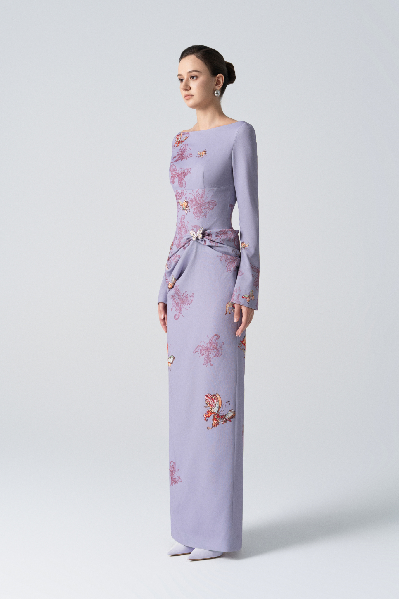 Butterfly Veil Pencil Dress