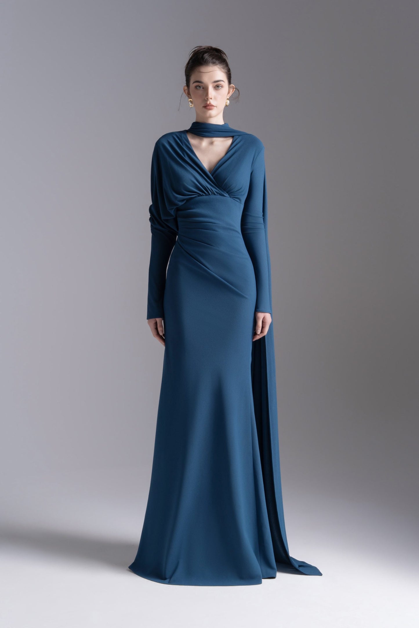 Whisper Trail Dress in Midnight Blue image 0