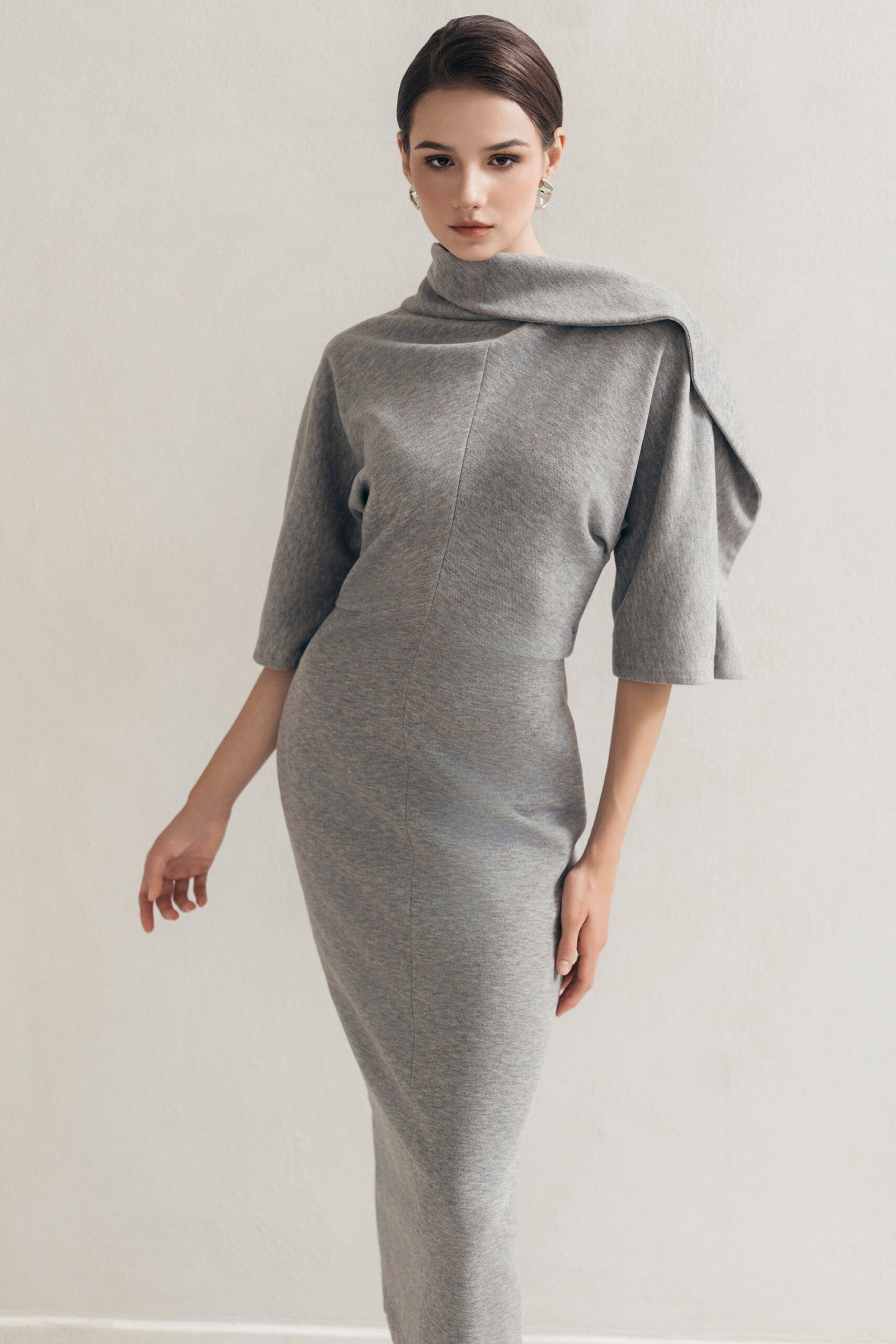 Grey Wrap Dress image 1