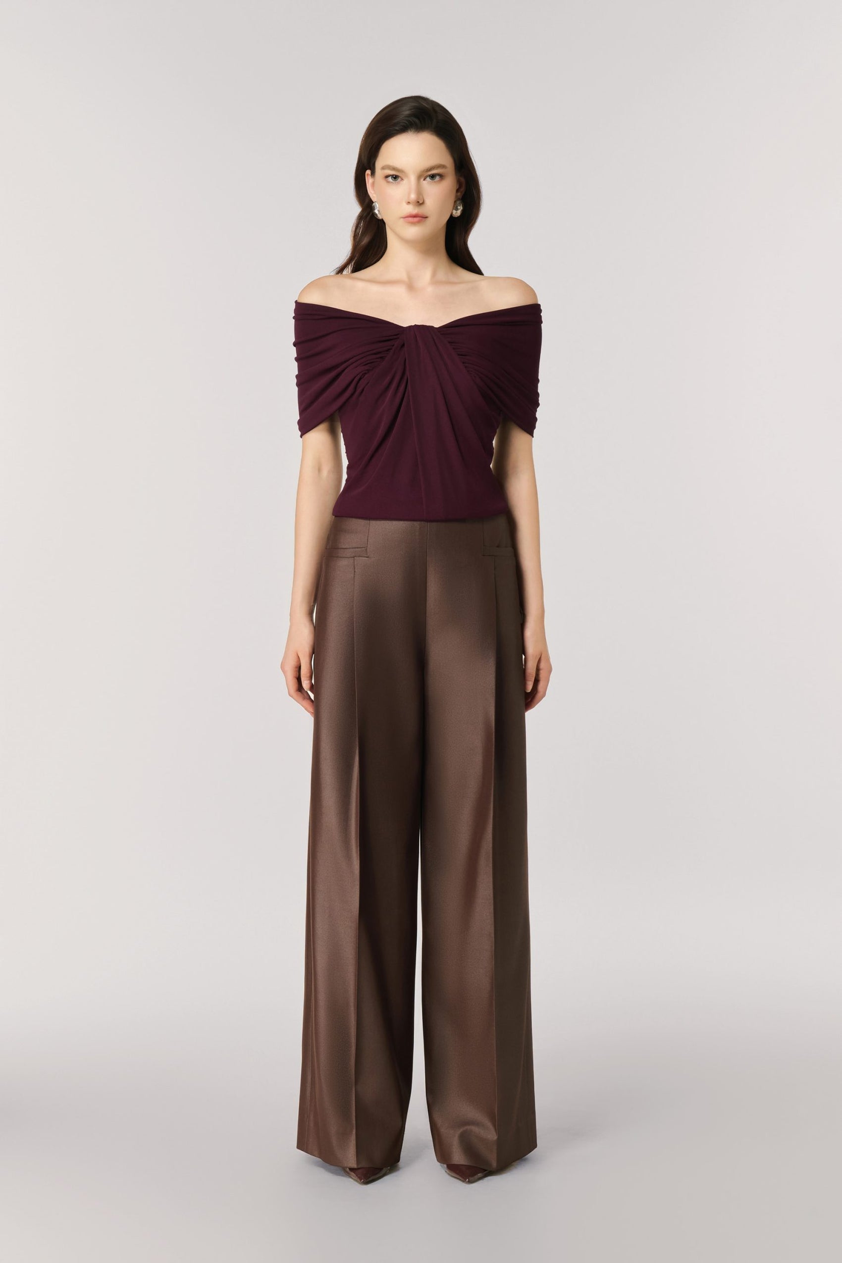 Ripple Croptop in Blackberry image 0