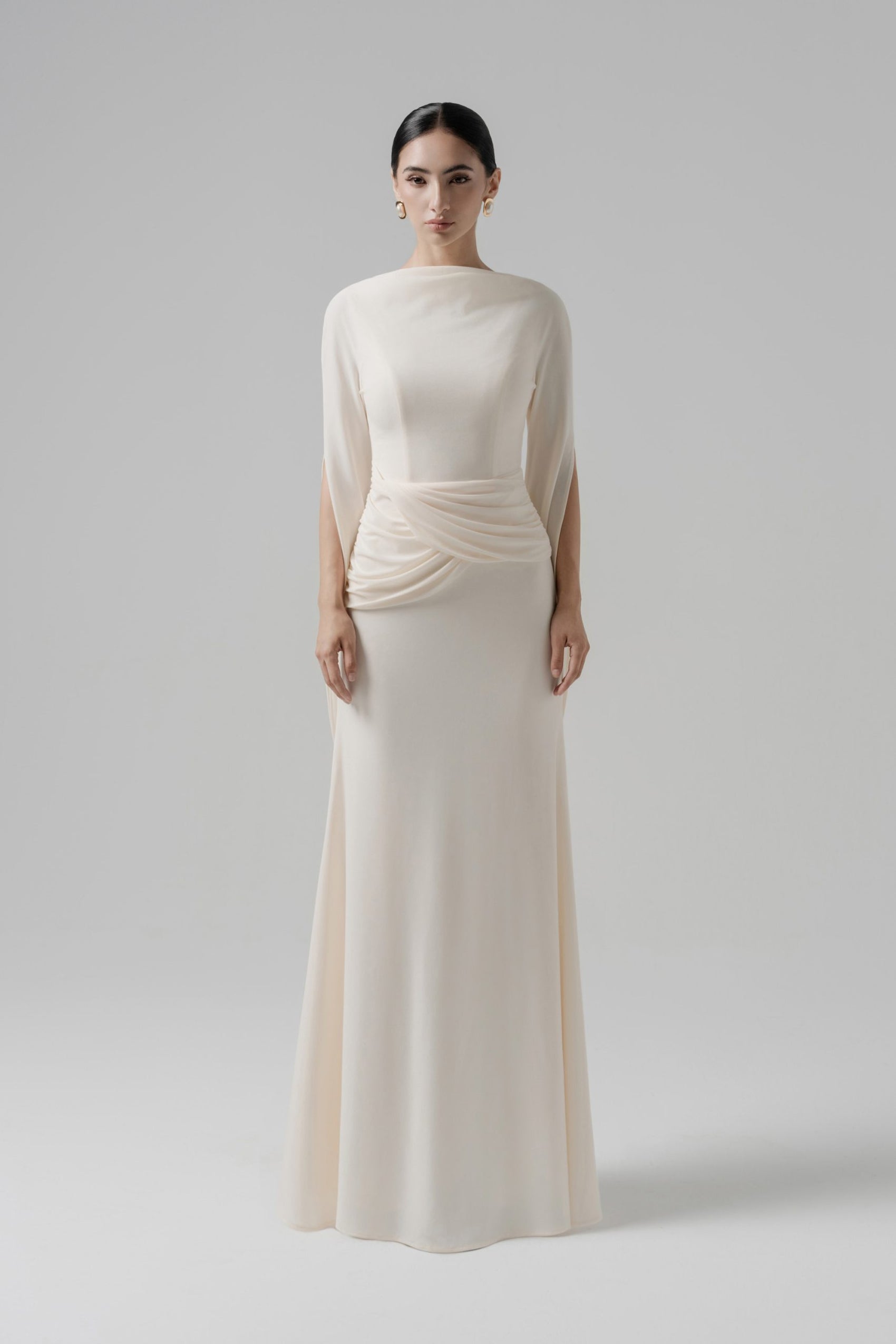 Moonlit Gaze Dress in Cream image 0