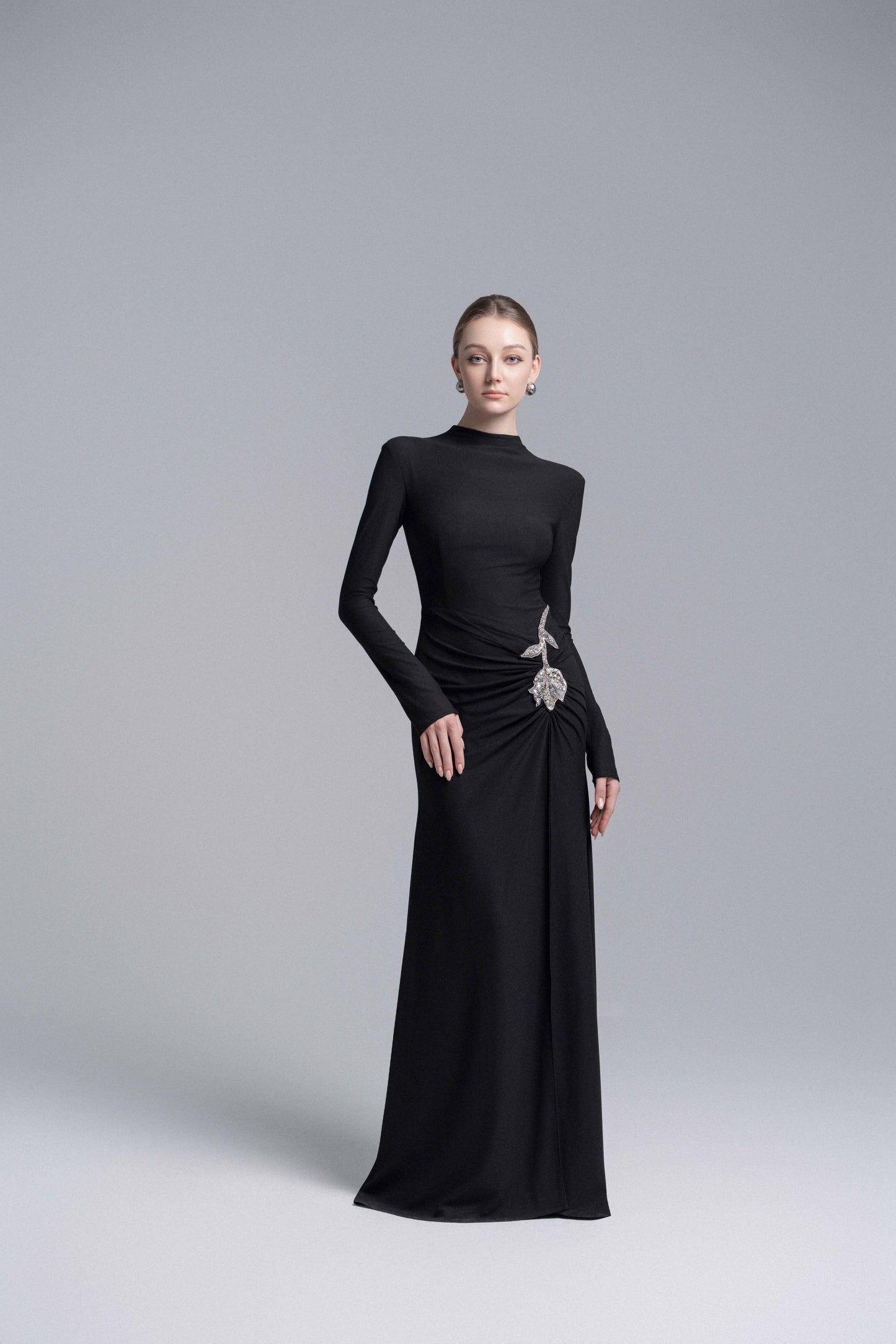 Elysian Bodice Mermaid Dress in Black image 1