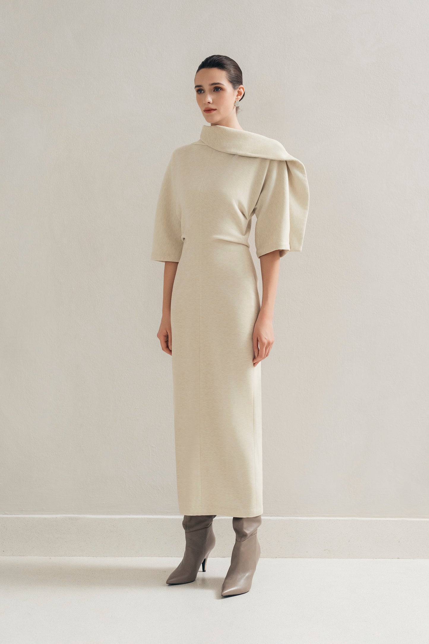 Grey Wrap Dress