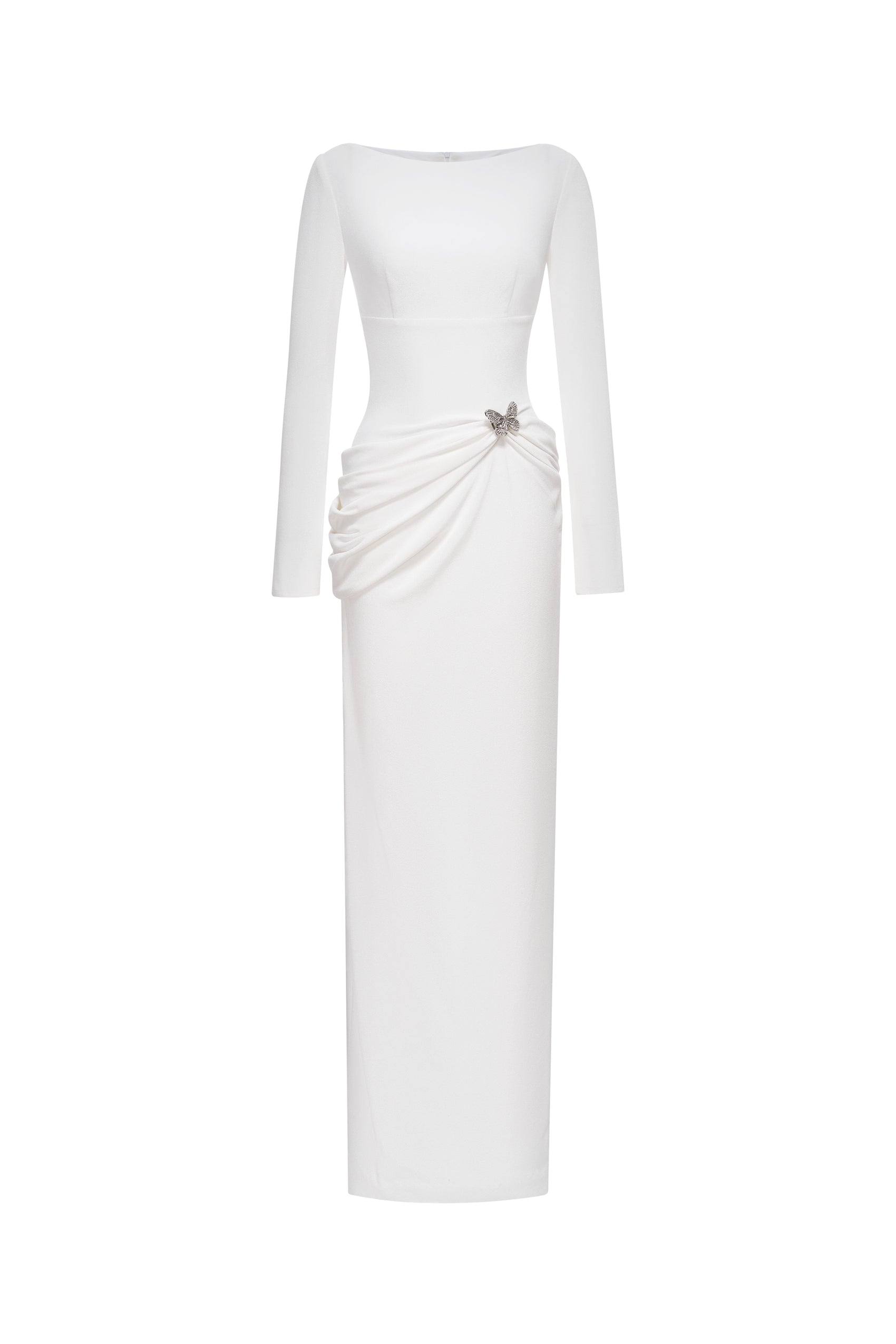 Ethereal Curve Pencil Gown