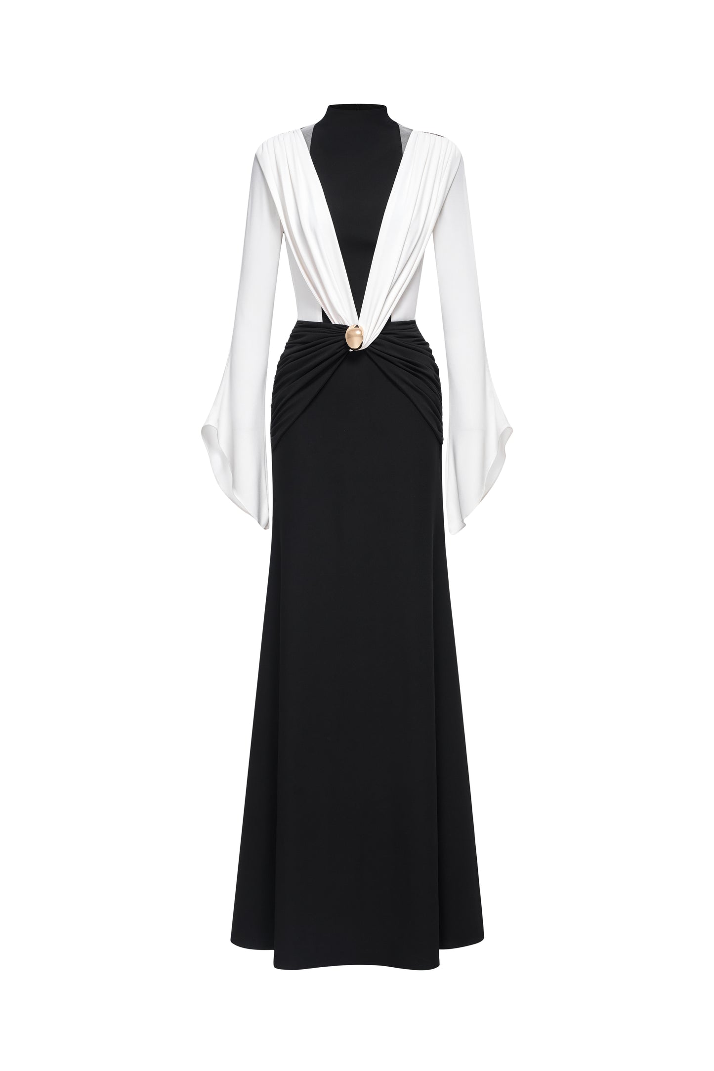 Twilight Cascade Midi Gown