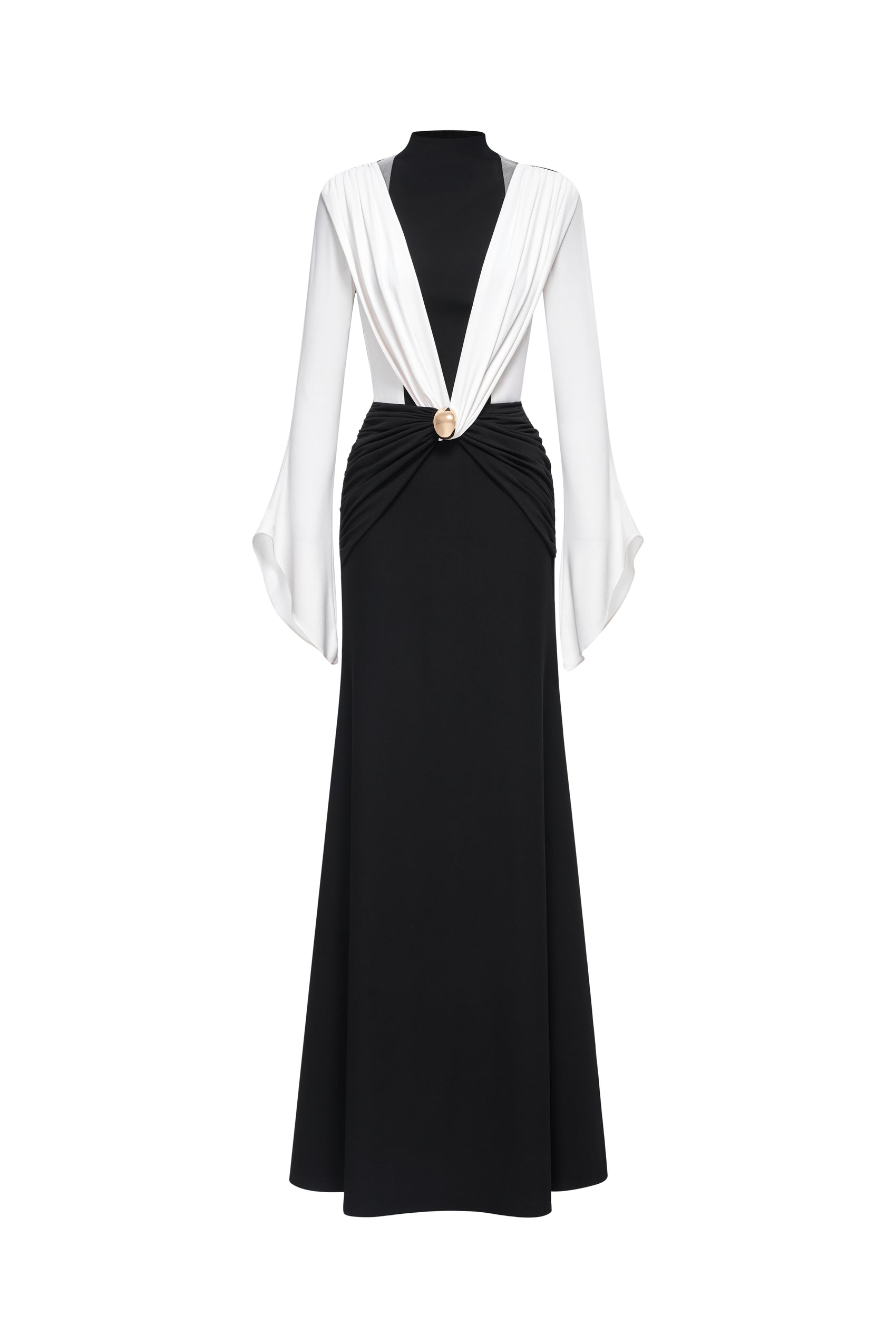 Twilight Cascade Midi Gown