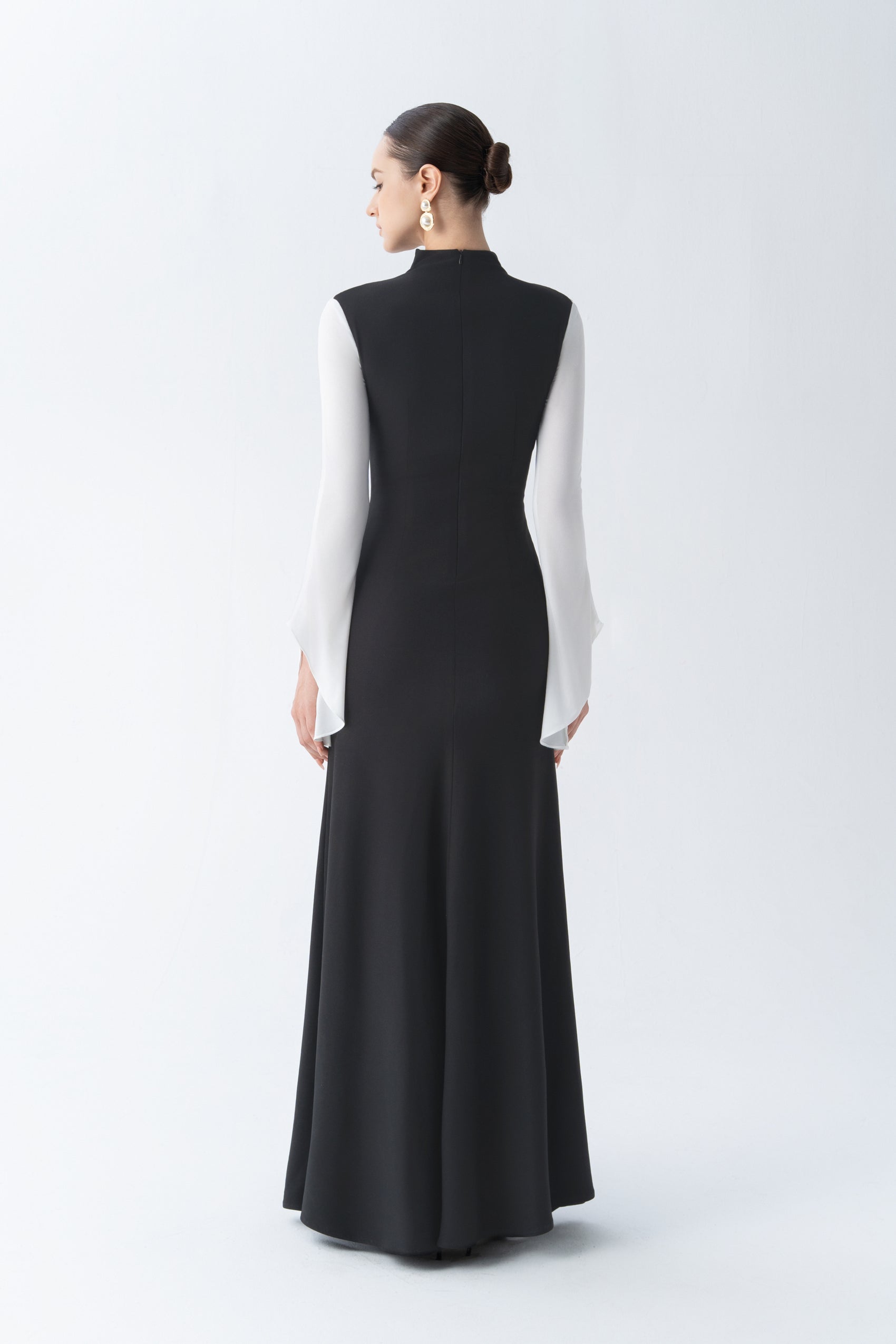 Twilight Cascade Midi Gown