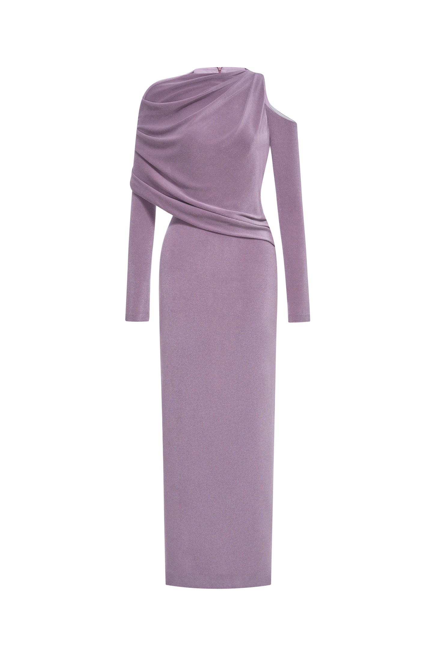 Asymmetry Whisper Midi Dress