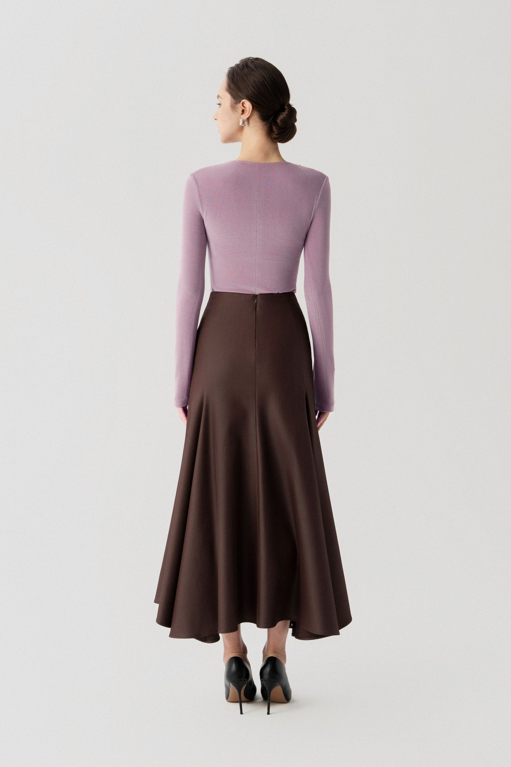 Double Knit Crepe Set with Skirt
