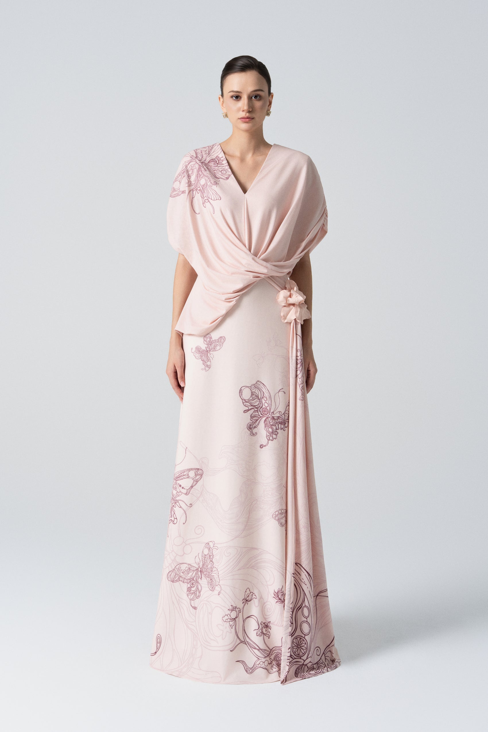 Amethyst Glow Fishtail Dress