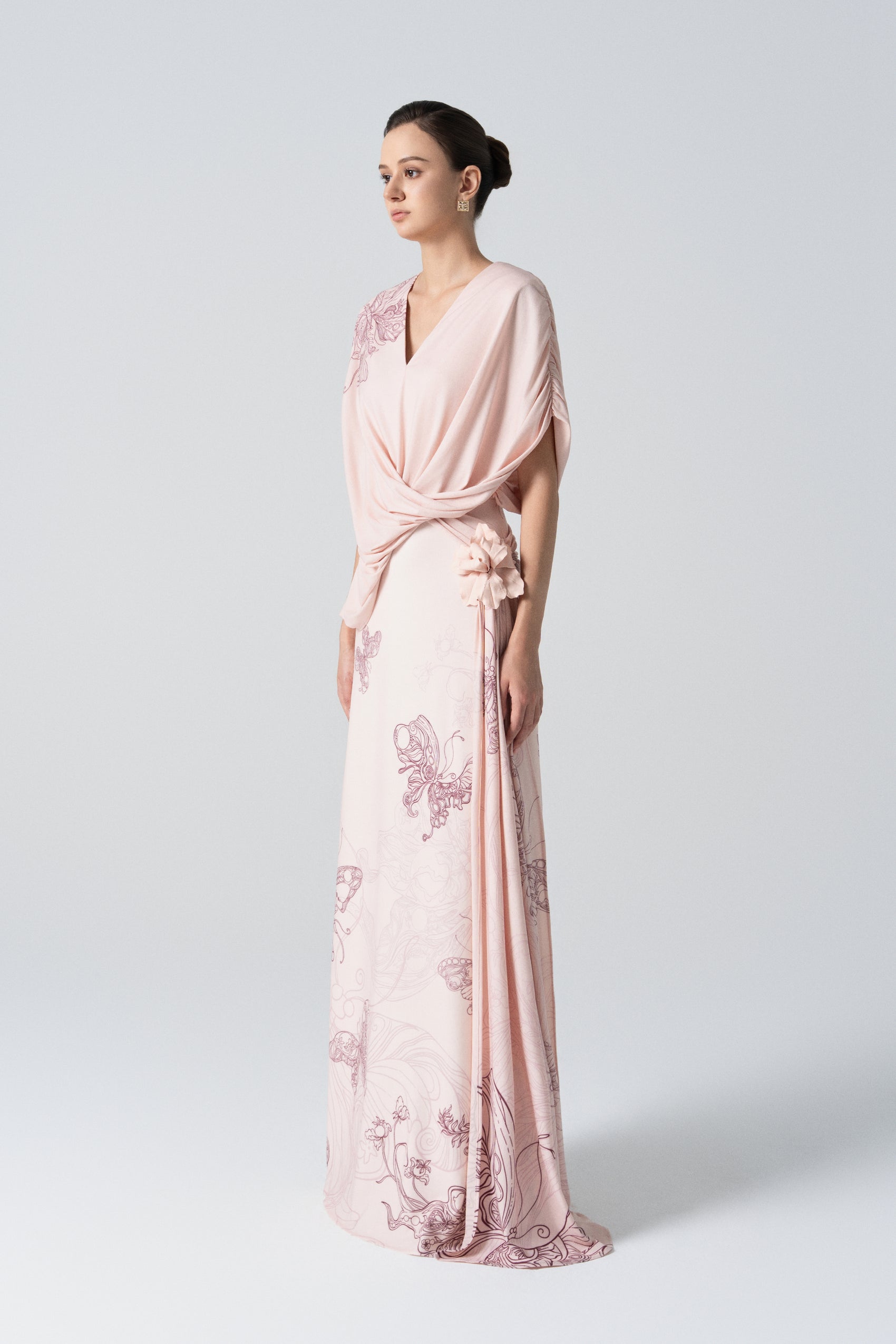 Amethyst Glow Fishtail Dress