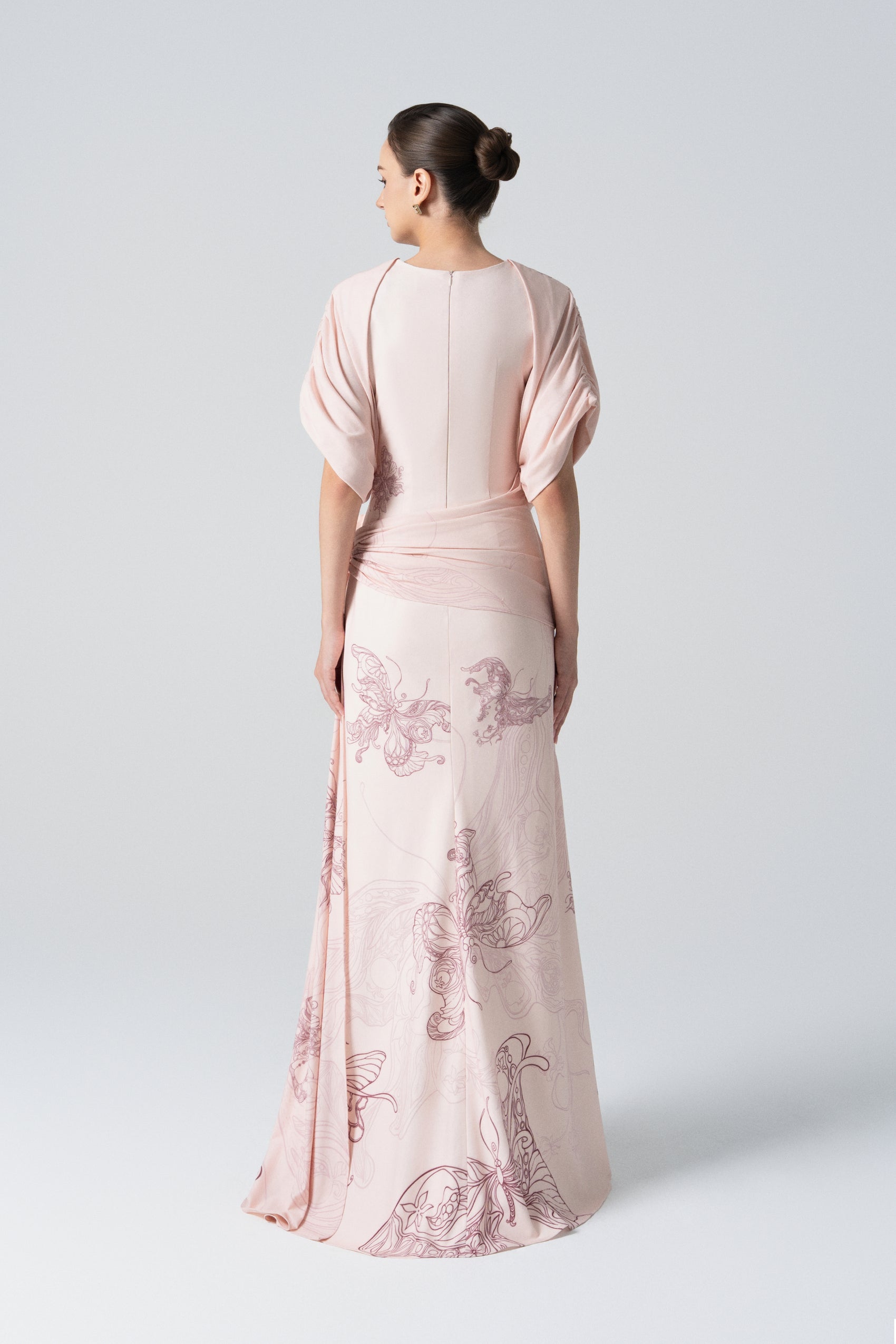 Amethyst Glow Fishtail Dress