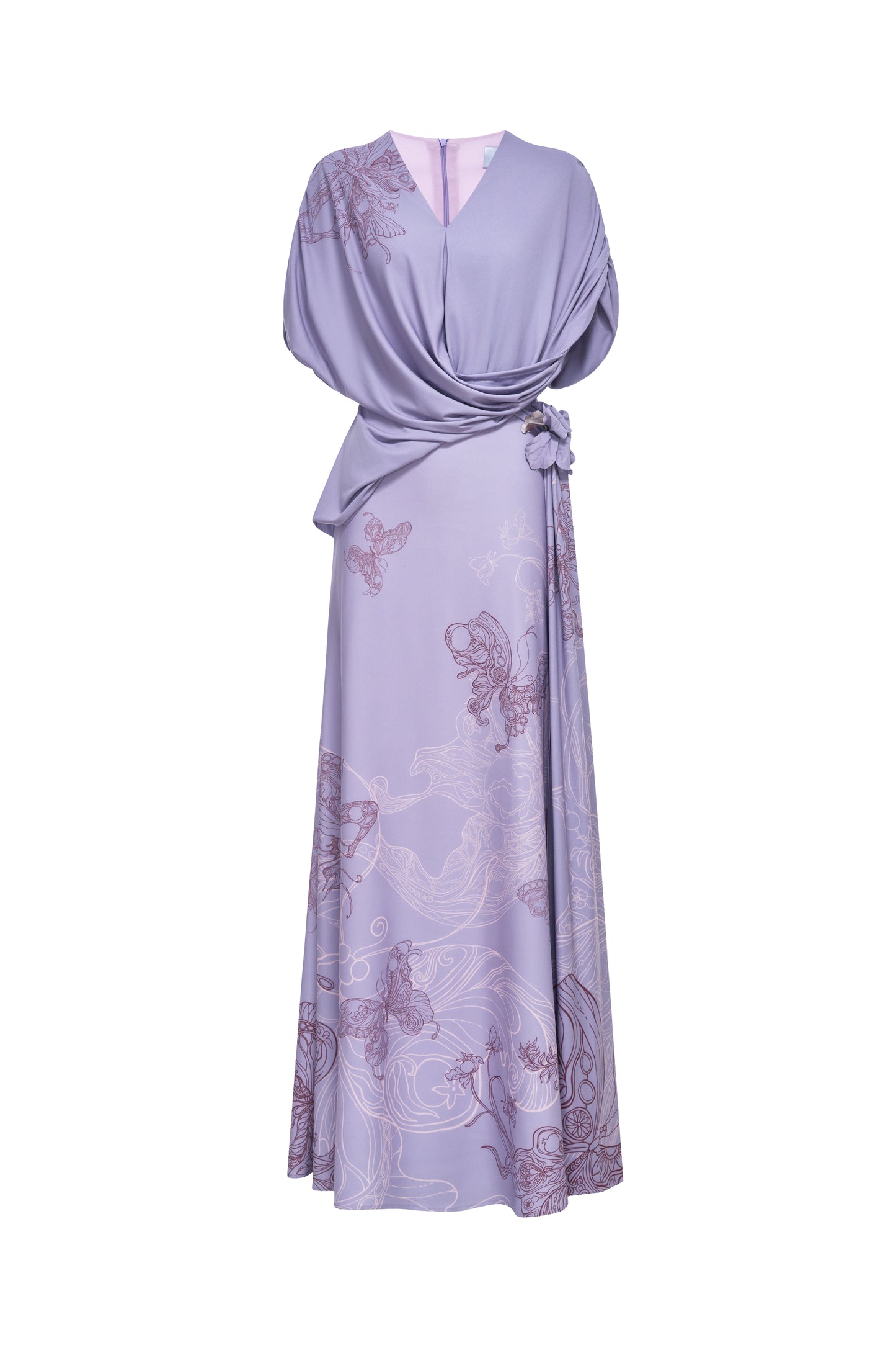 Amethyst Glow Fishtail Dress