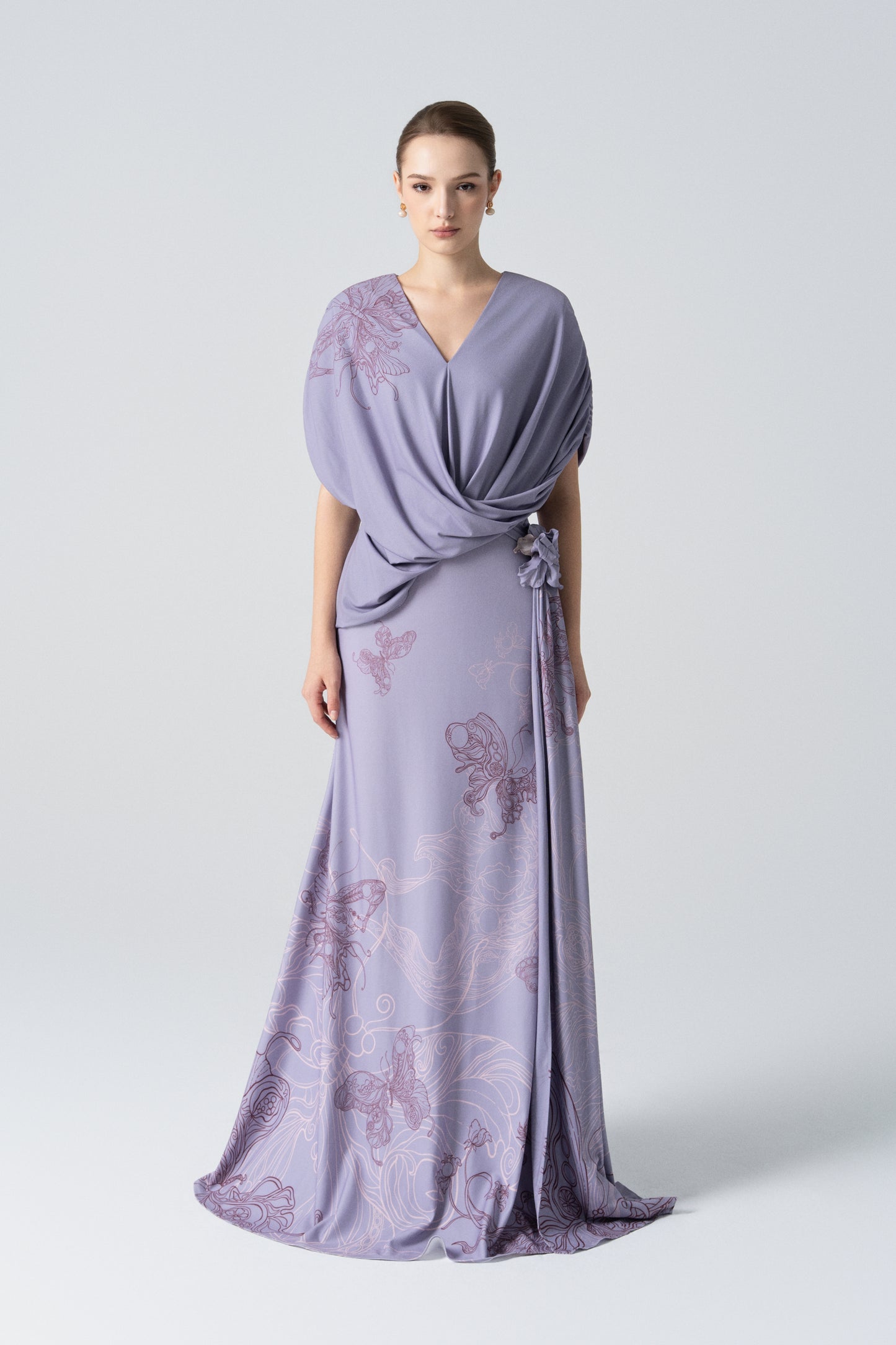 Amethyst Glow Fishtail Dress