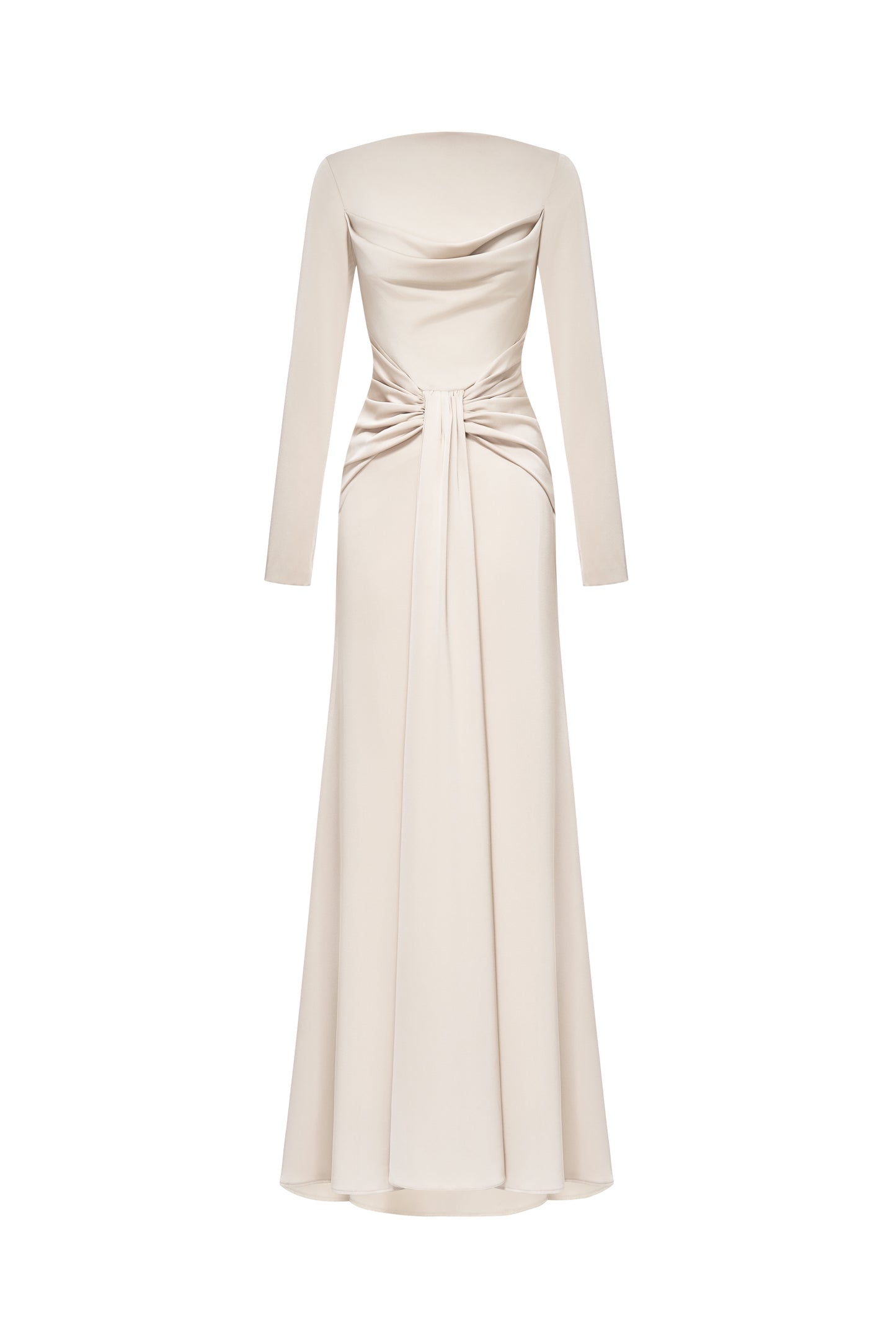 Symmetry Draped Evening Gown