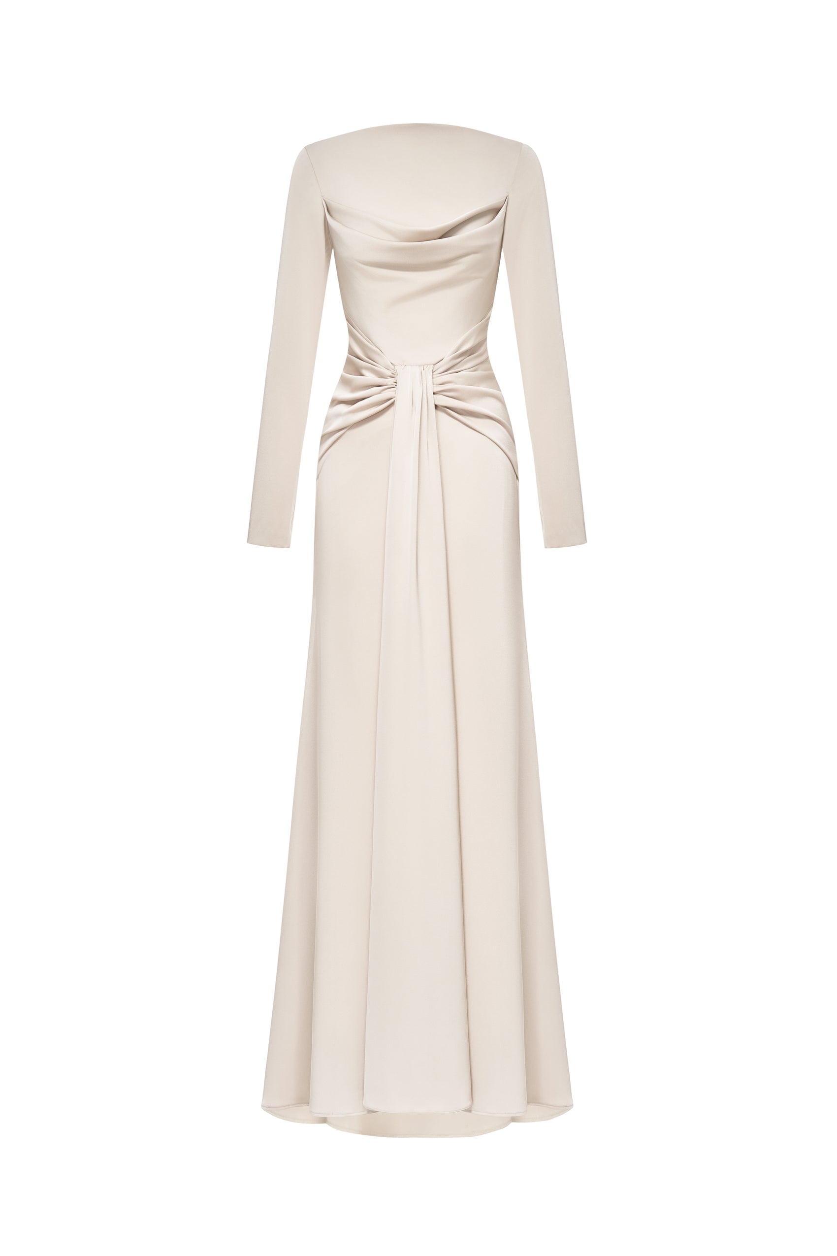 Symmetry Draped Evening Gown