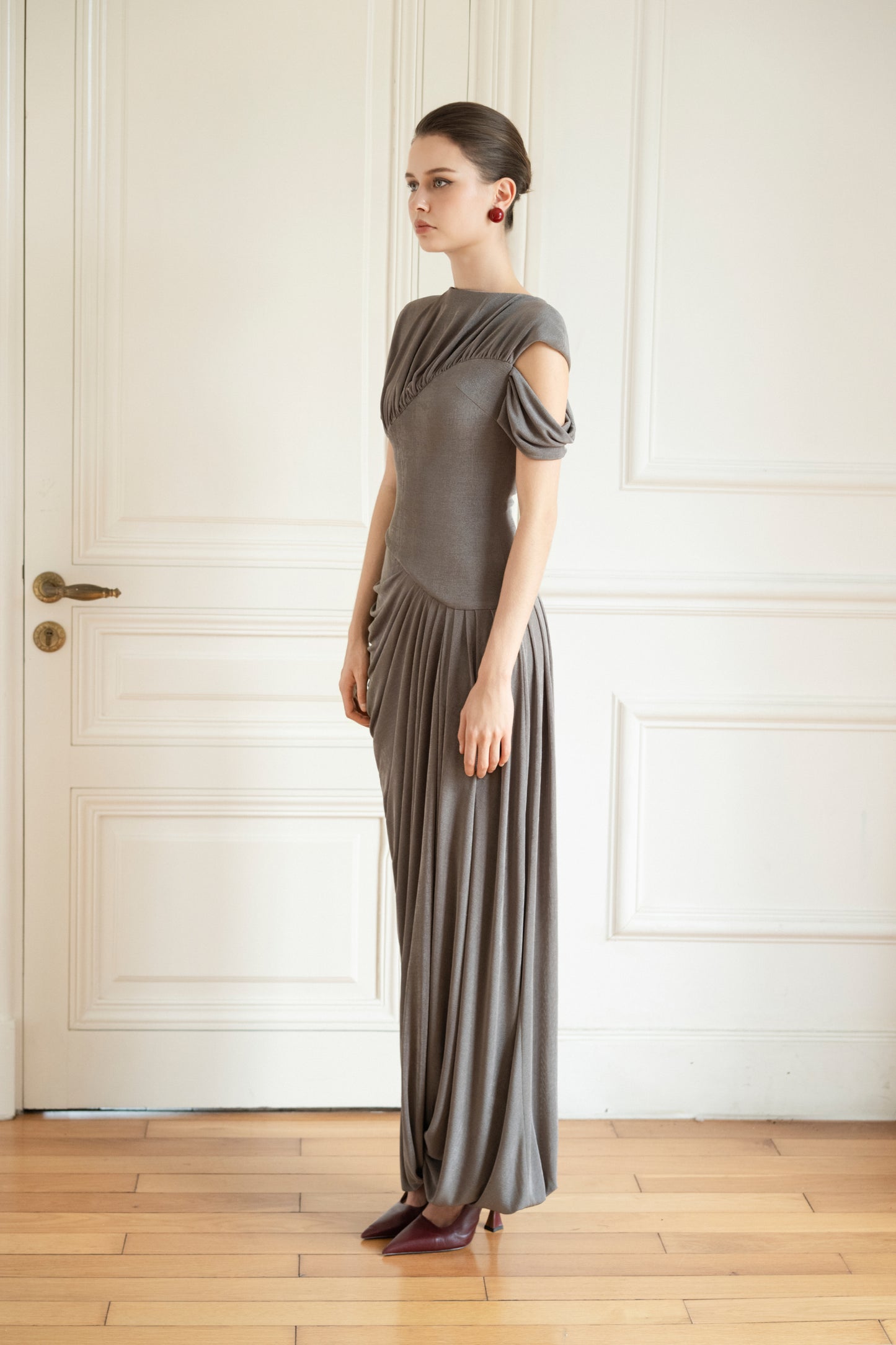 Eris Corset Dress in Ash