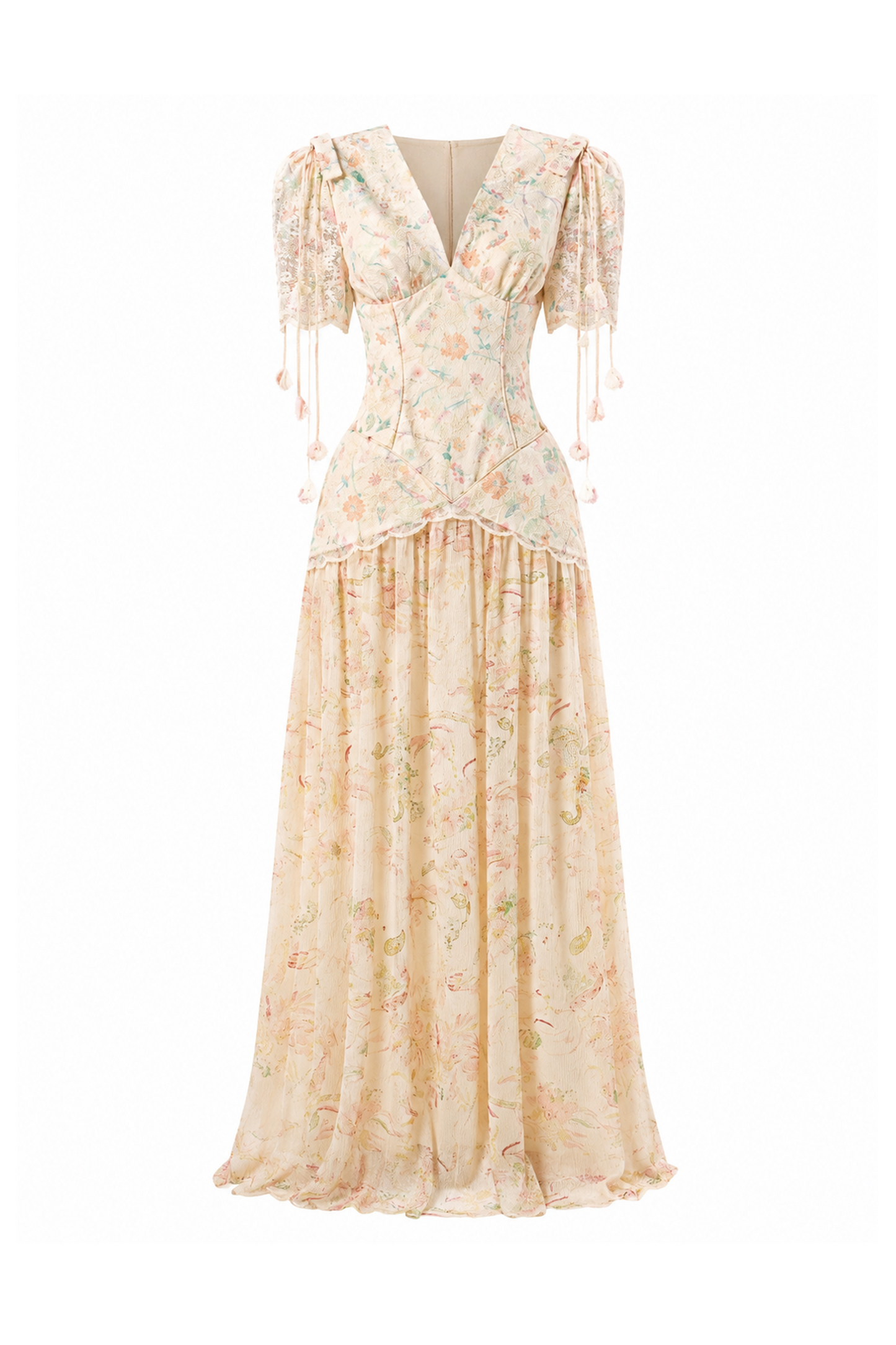 Floral Corset Maxi Dress