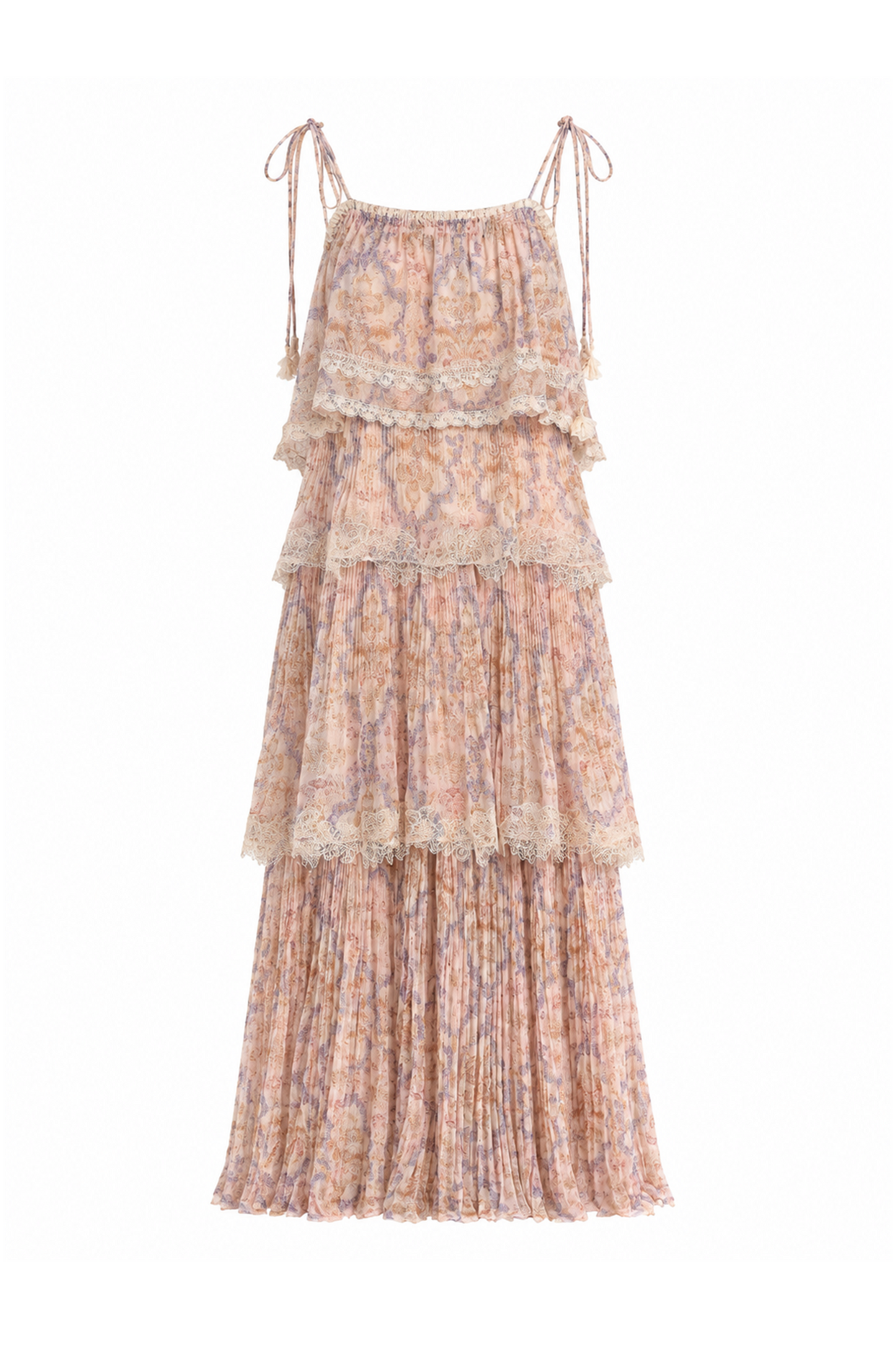 Baroque Tiered Slip Dress