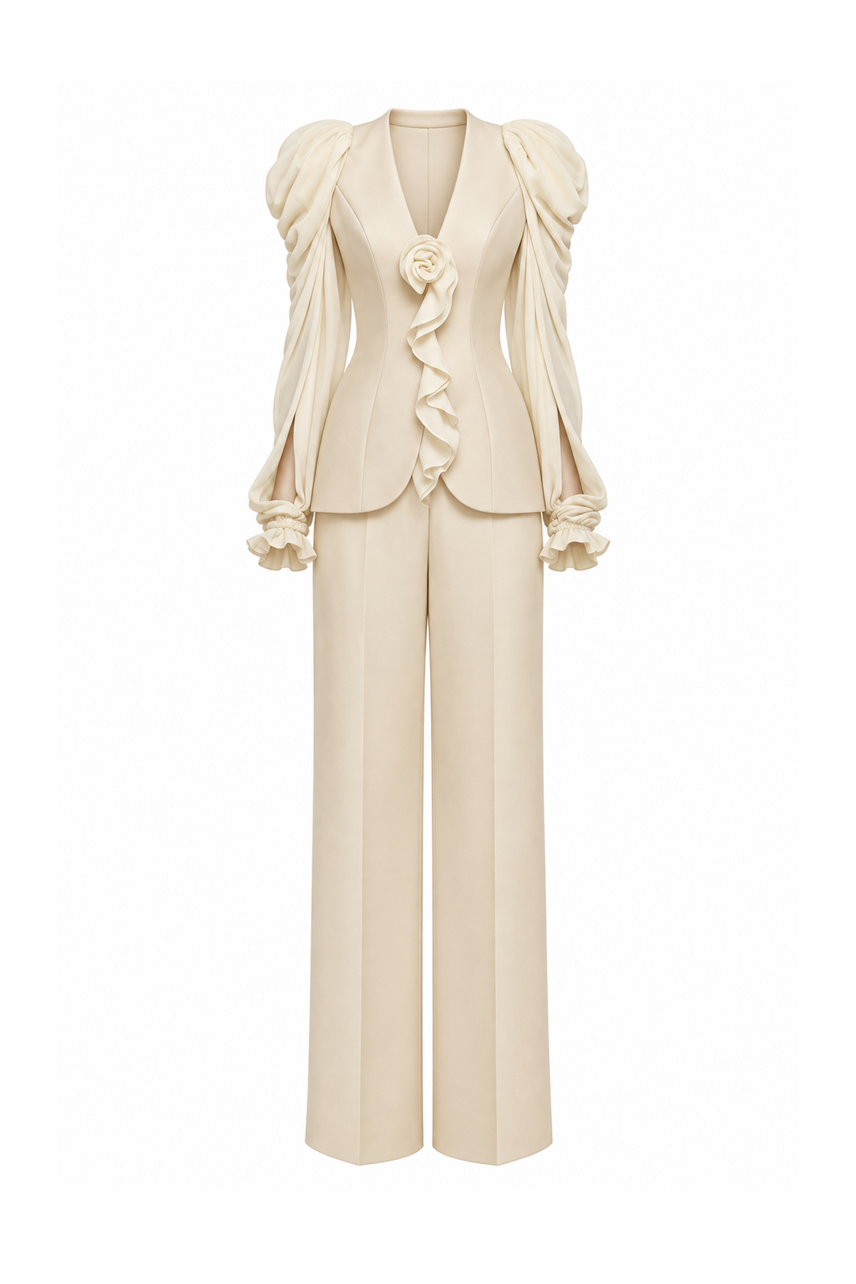 Ruffle Peplum Set Design