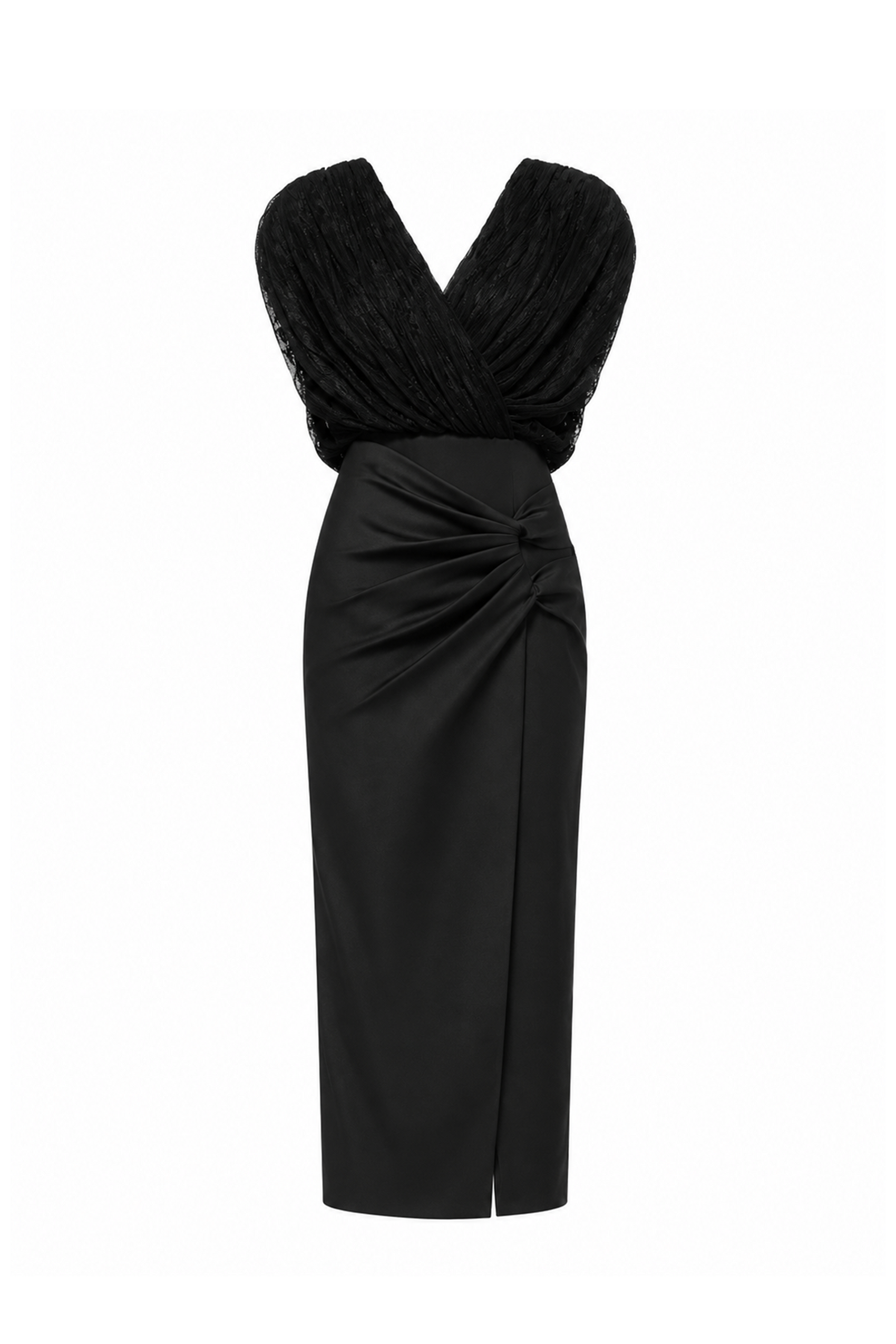 V-Neck Lace Pencil Dress