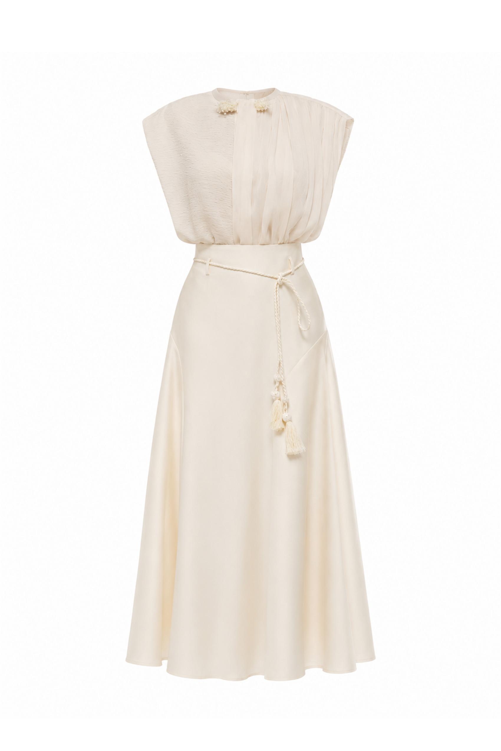Draped Sleeveless Set Design