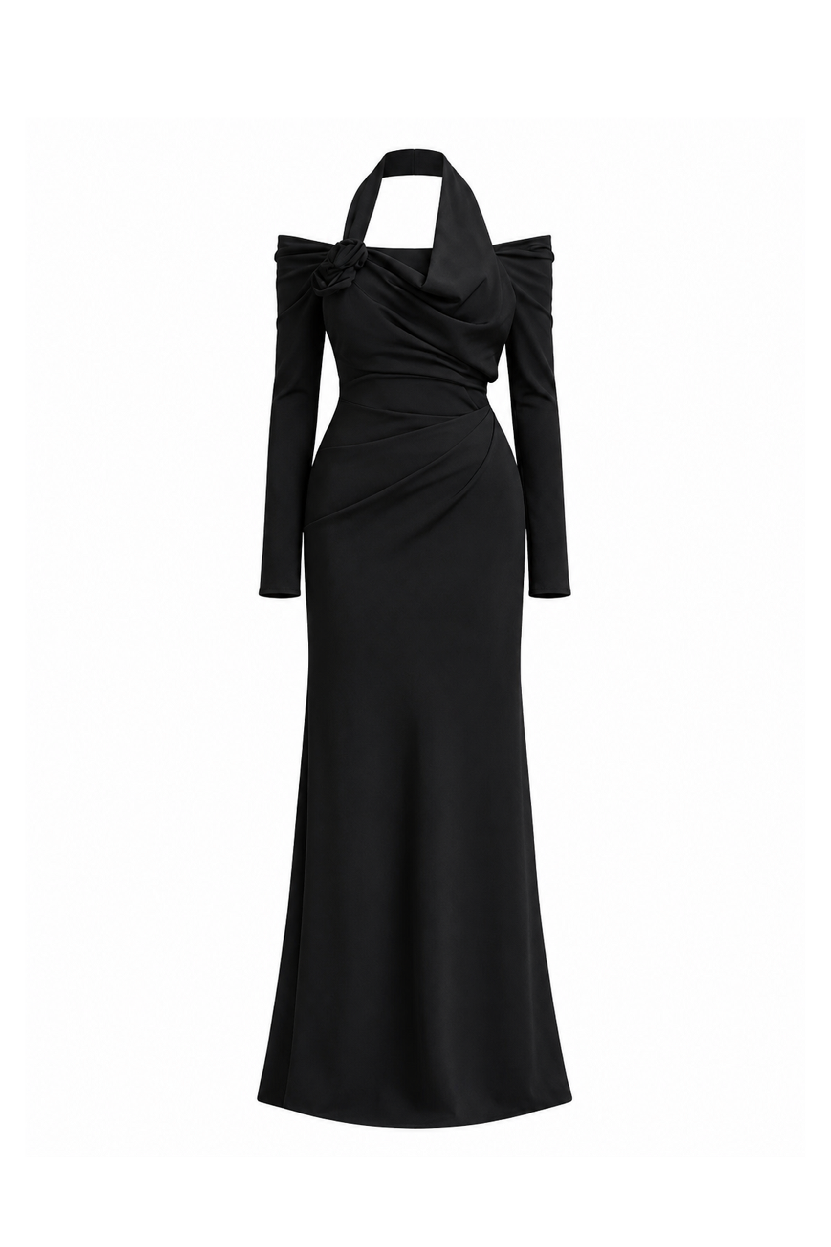 Seraphine Draped Floral Accent Dress