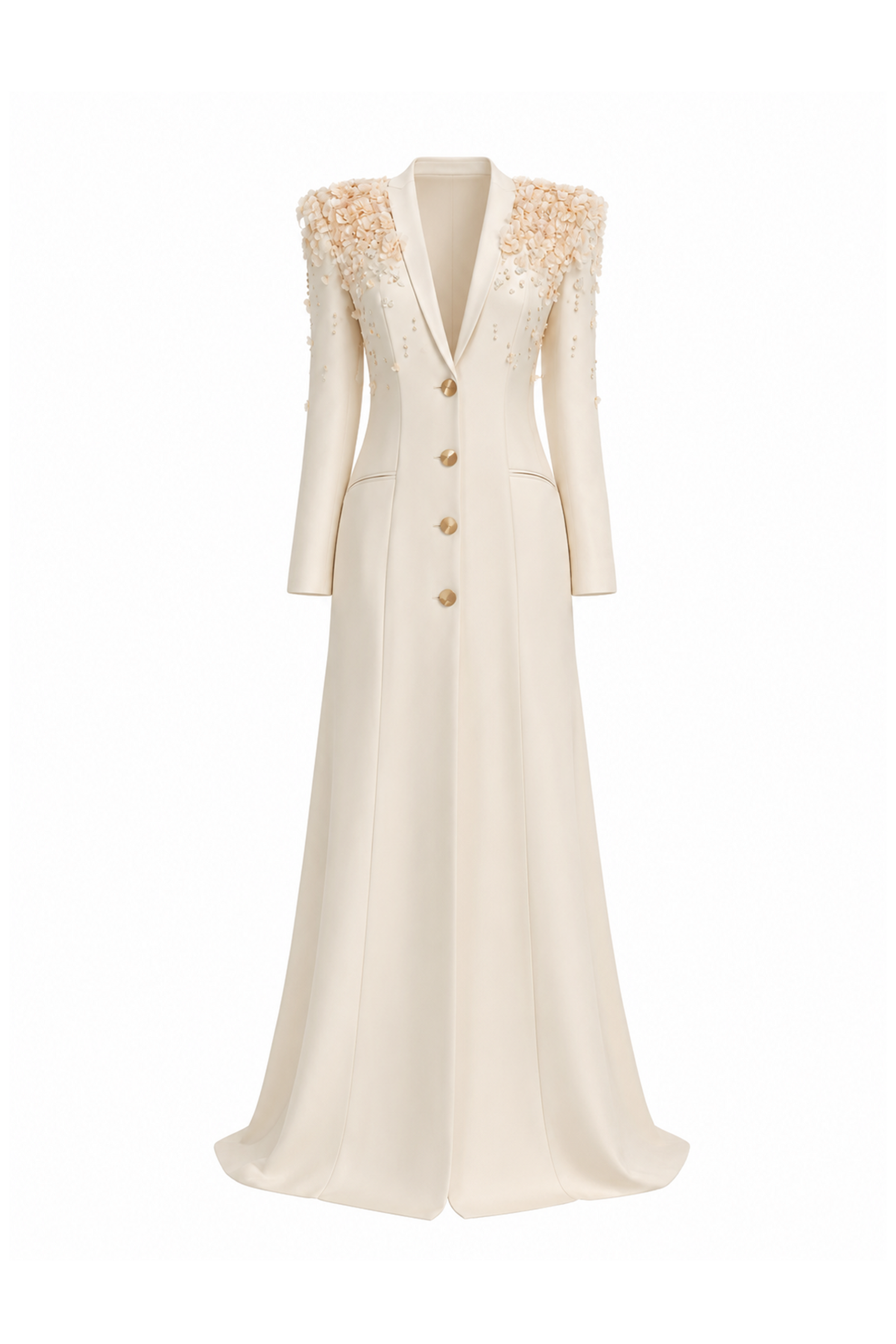 Ines Deep V-neck Gown