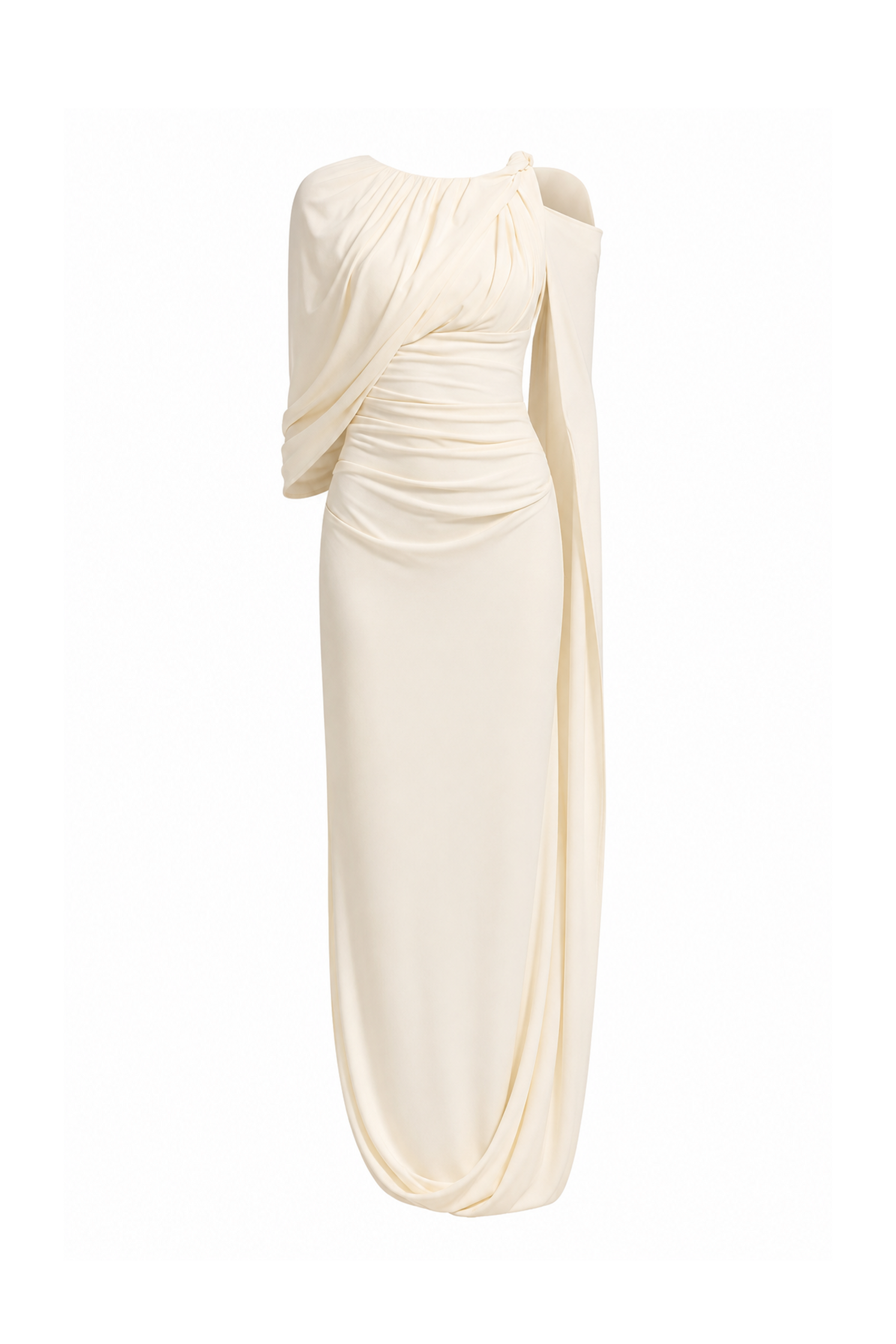 Orion Draped Shoulder Dress