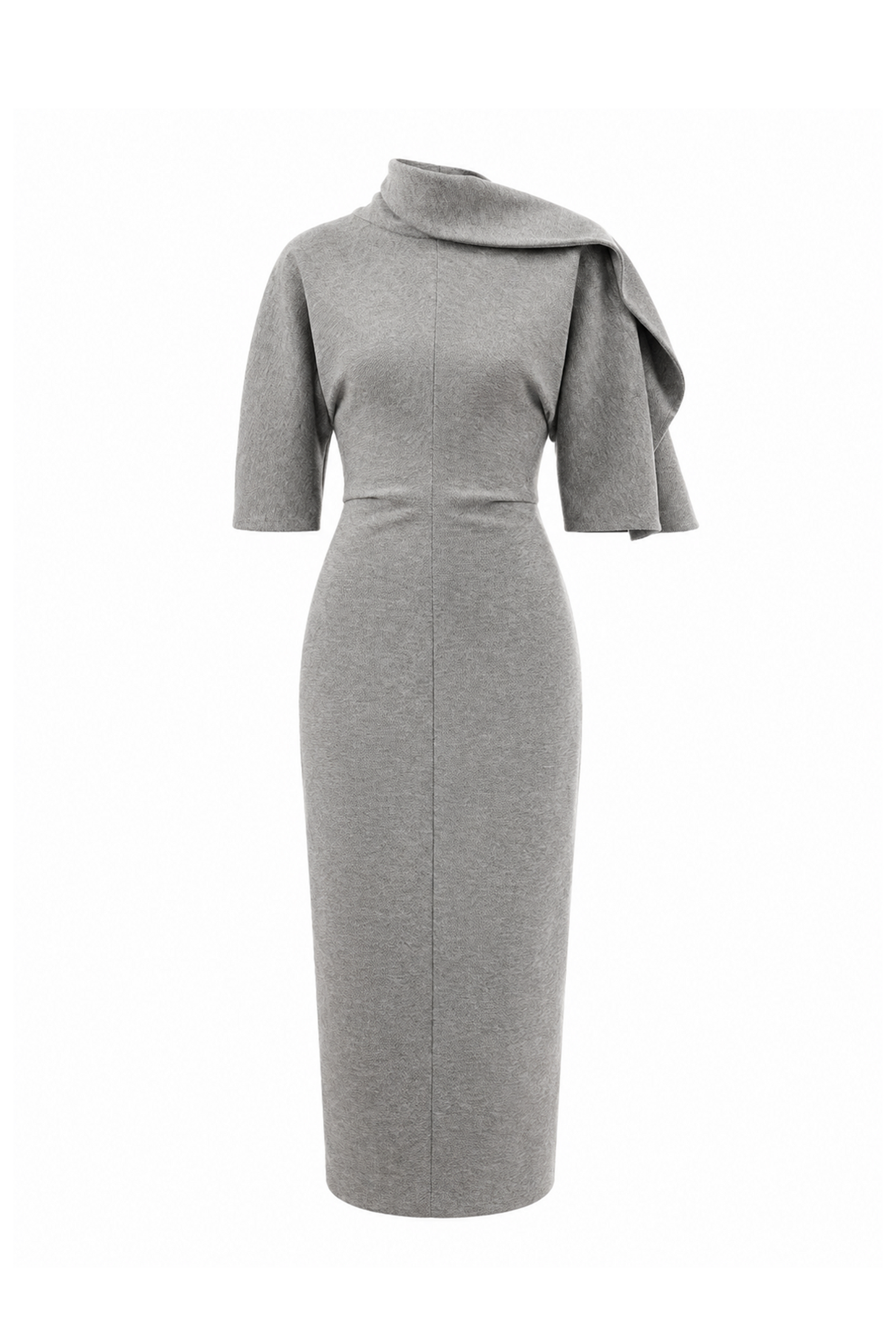 Grey Wrap Dress
