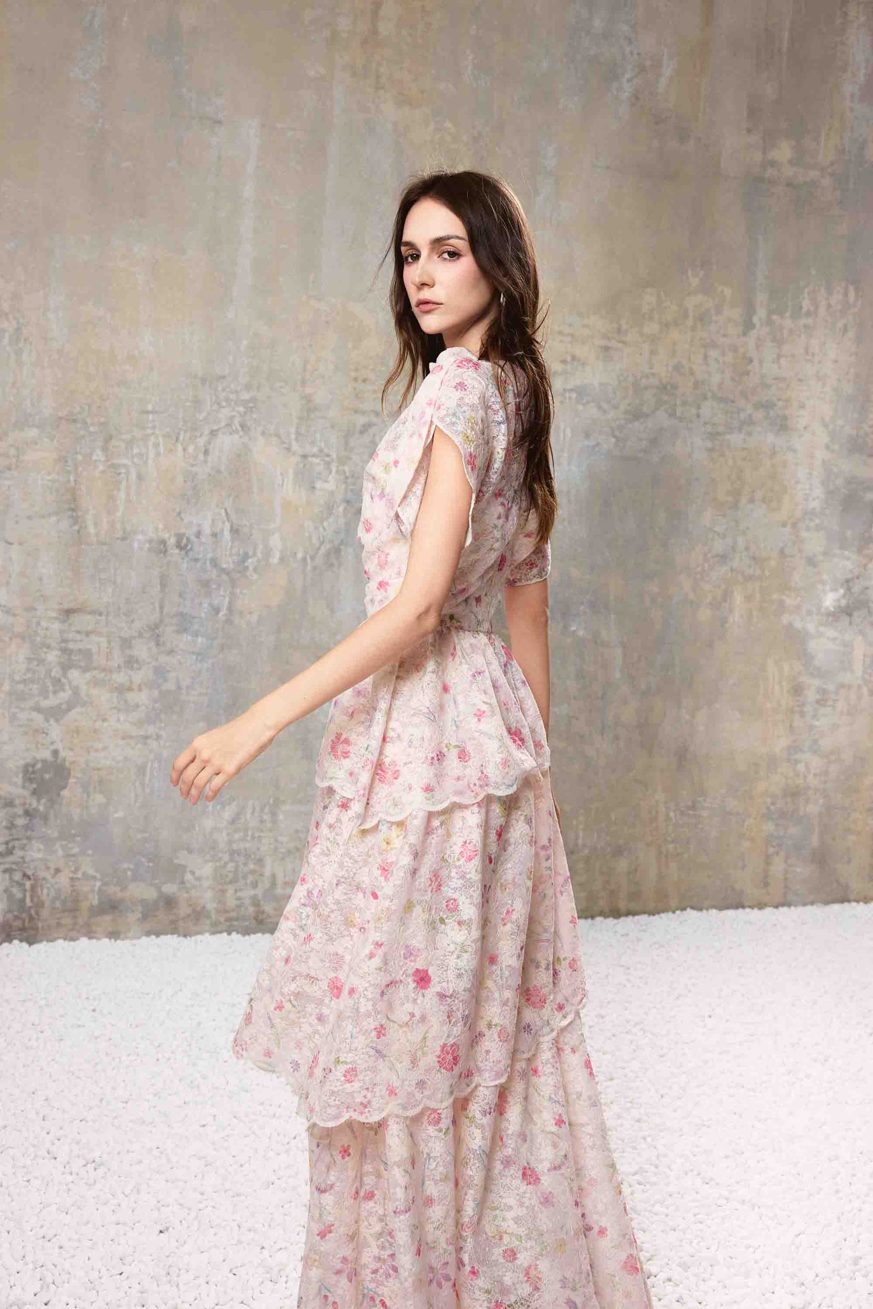 Floral Tiered Maxi Dress
